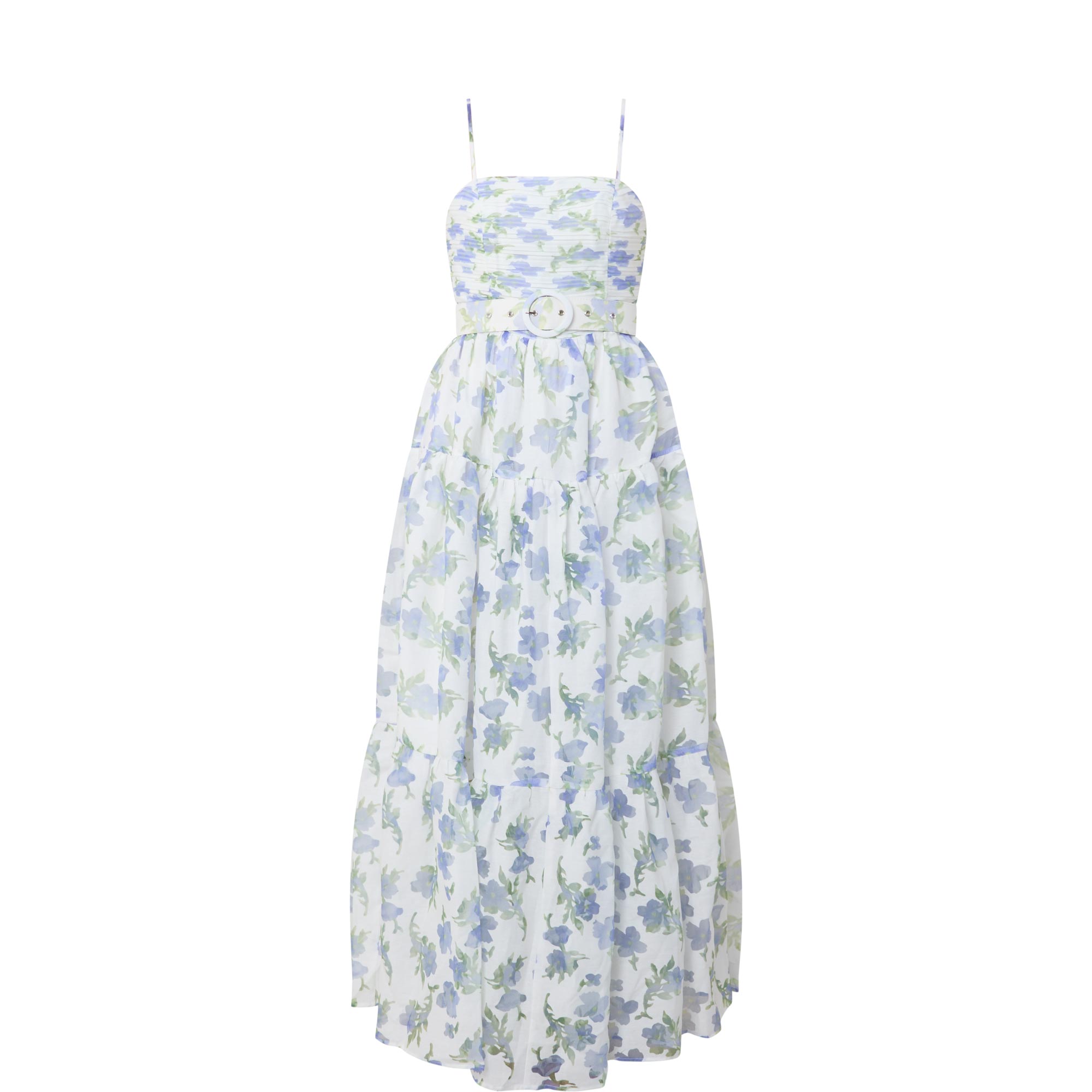 Cleo Belted Floral Gown