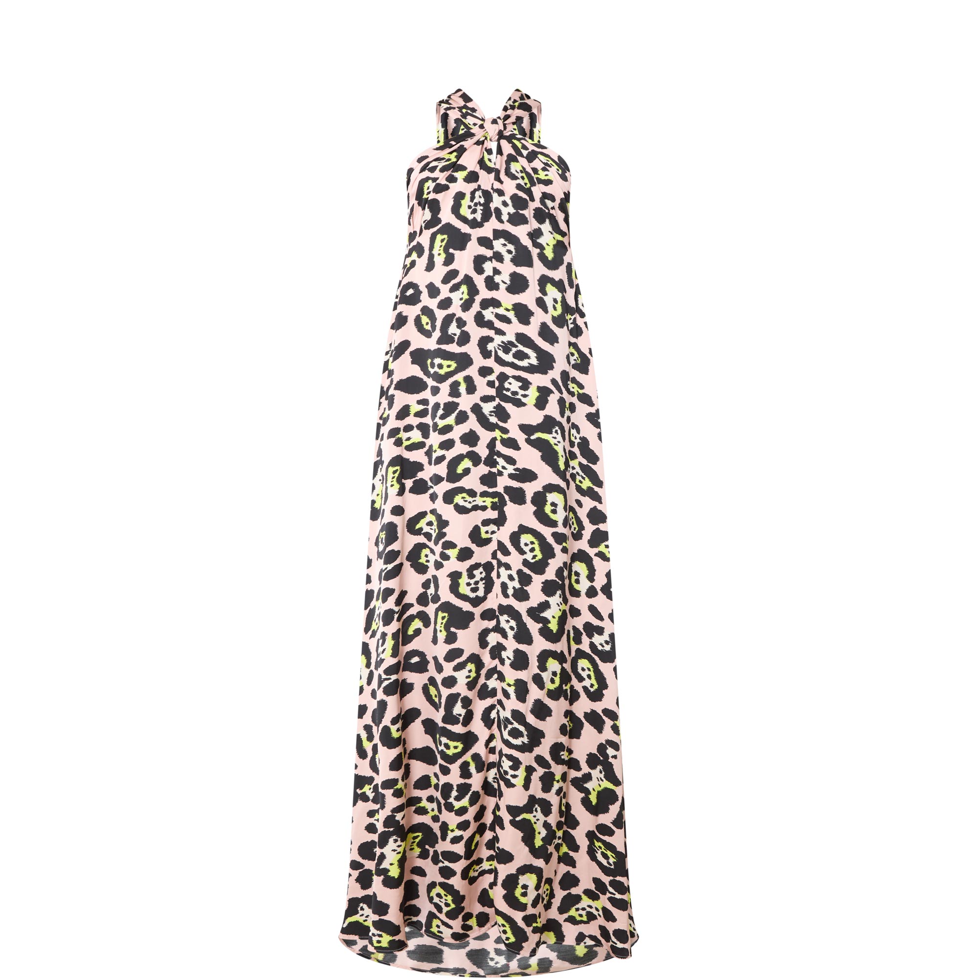 Jaycee Leopard Print Halterneck Dress