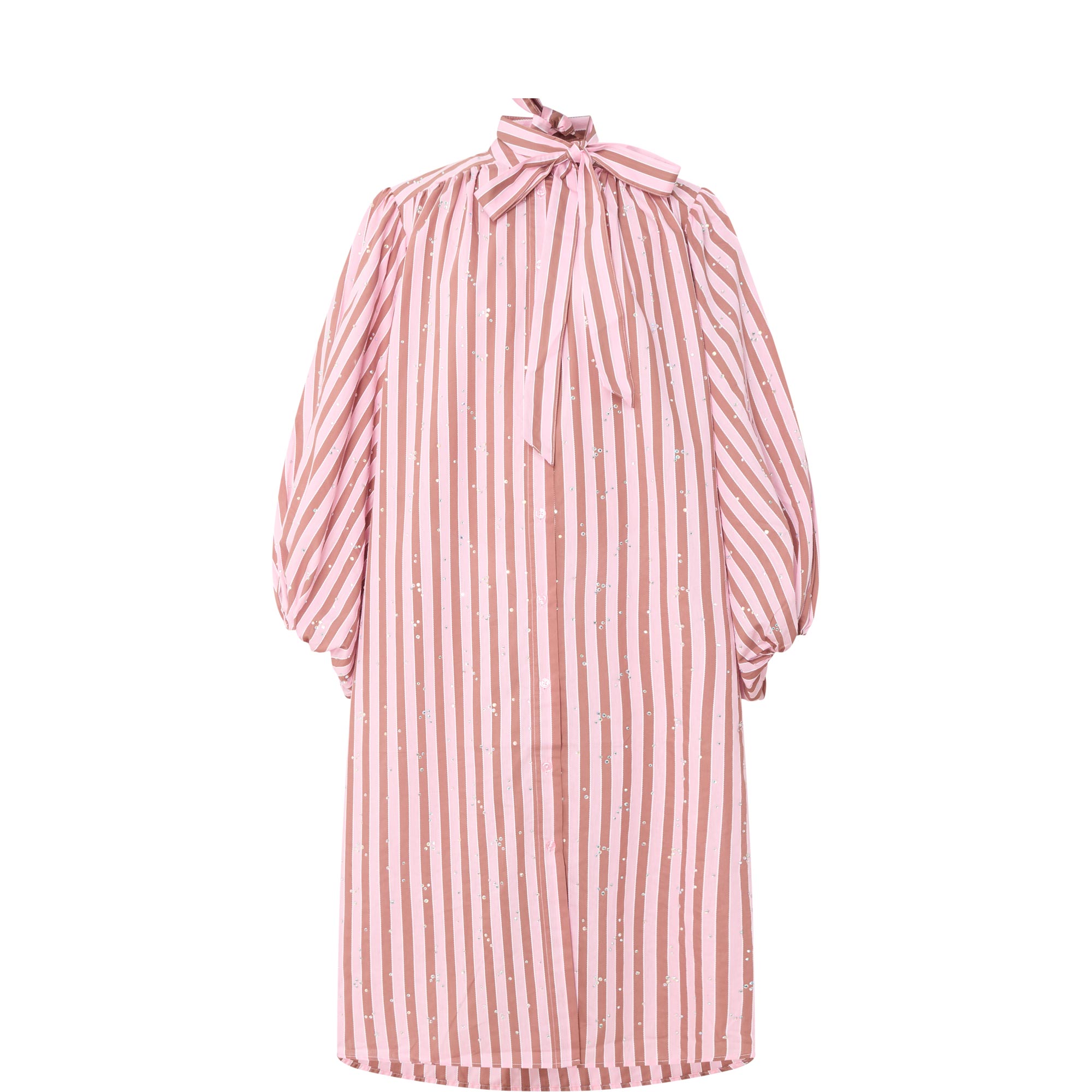 Jodianna Striped Rhinestone Dress