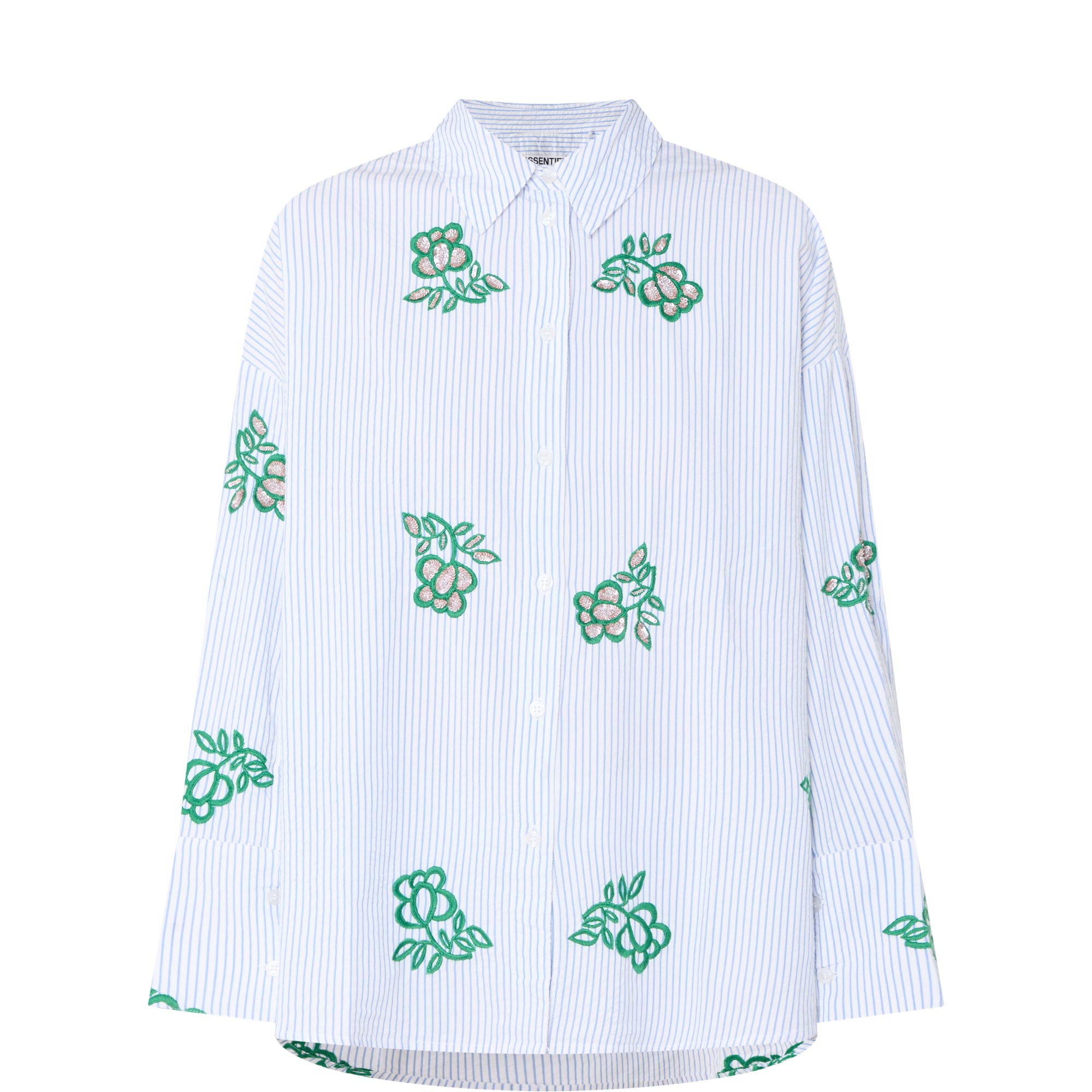 Jalinki Embroidered Striped Shirt
