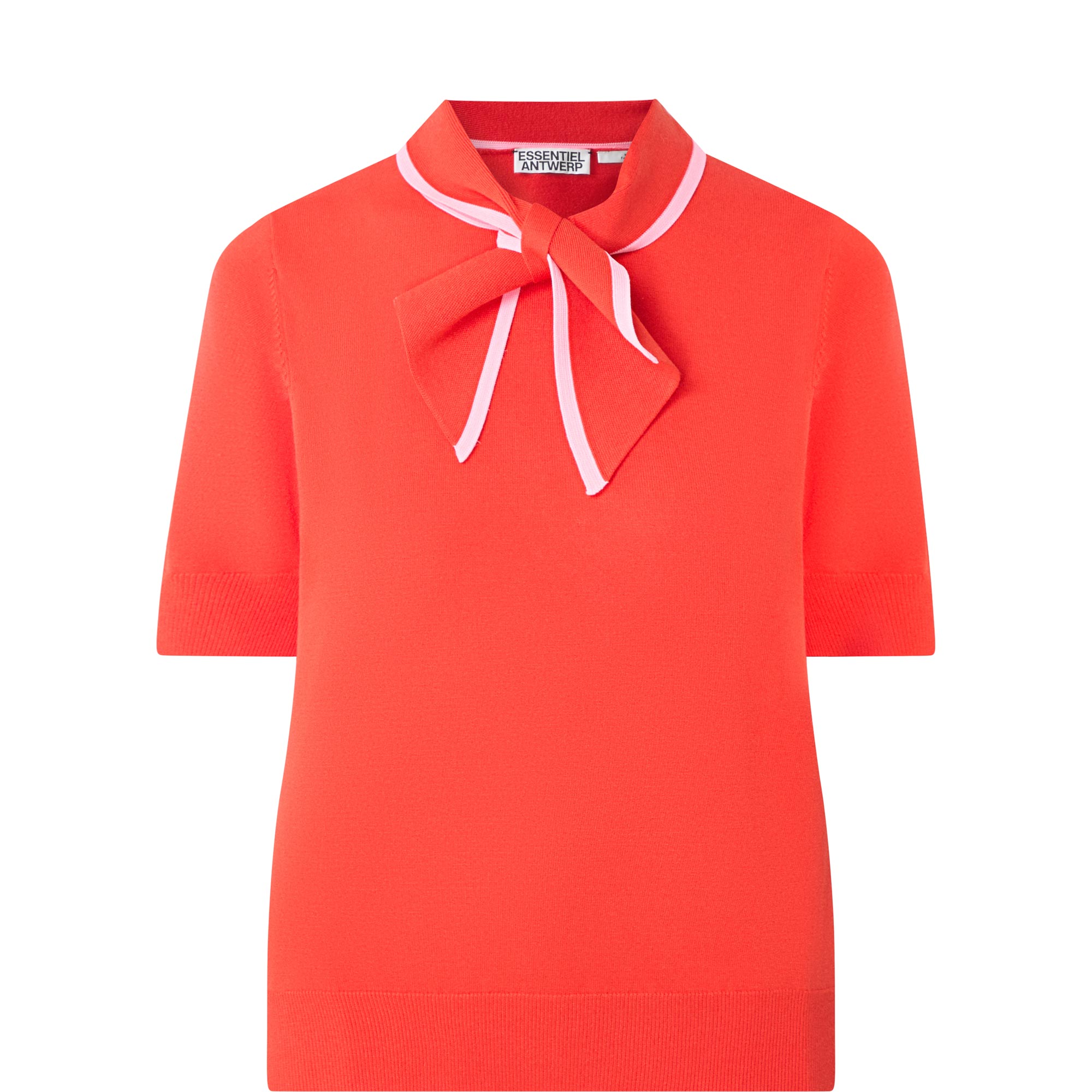 Jonda Scarf Knitted Polo Top