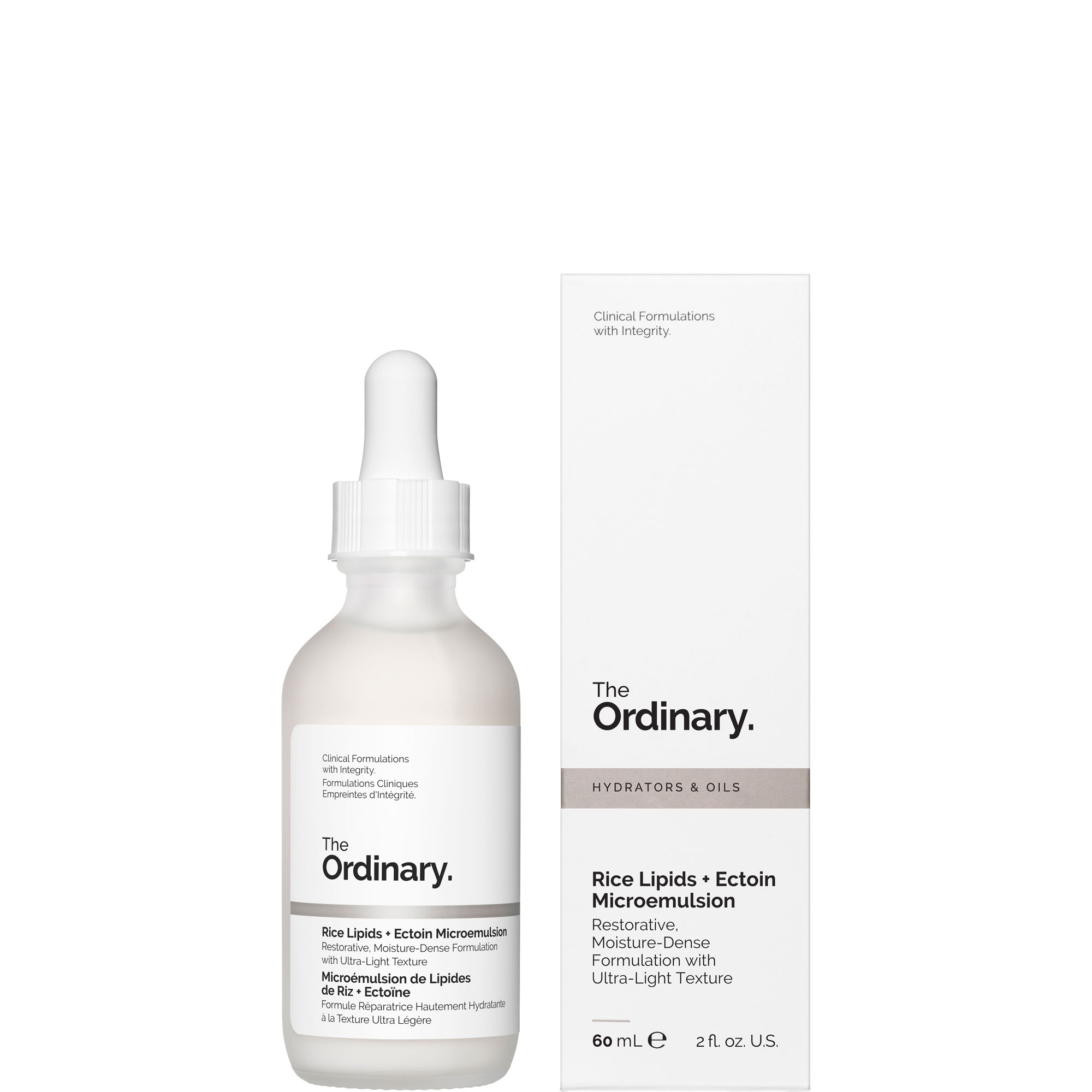 Rice Lipids + Ectoin Microemulsion Ultra-Lightweight Moisturiser