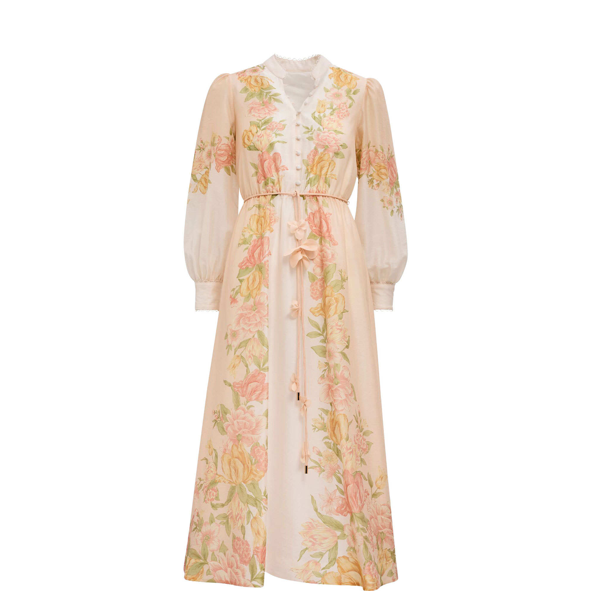 Christina Petite Floral Flared Dress