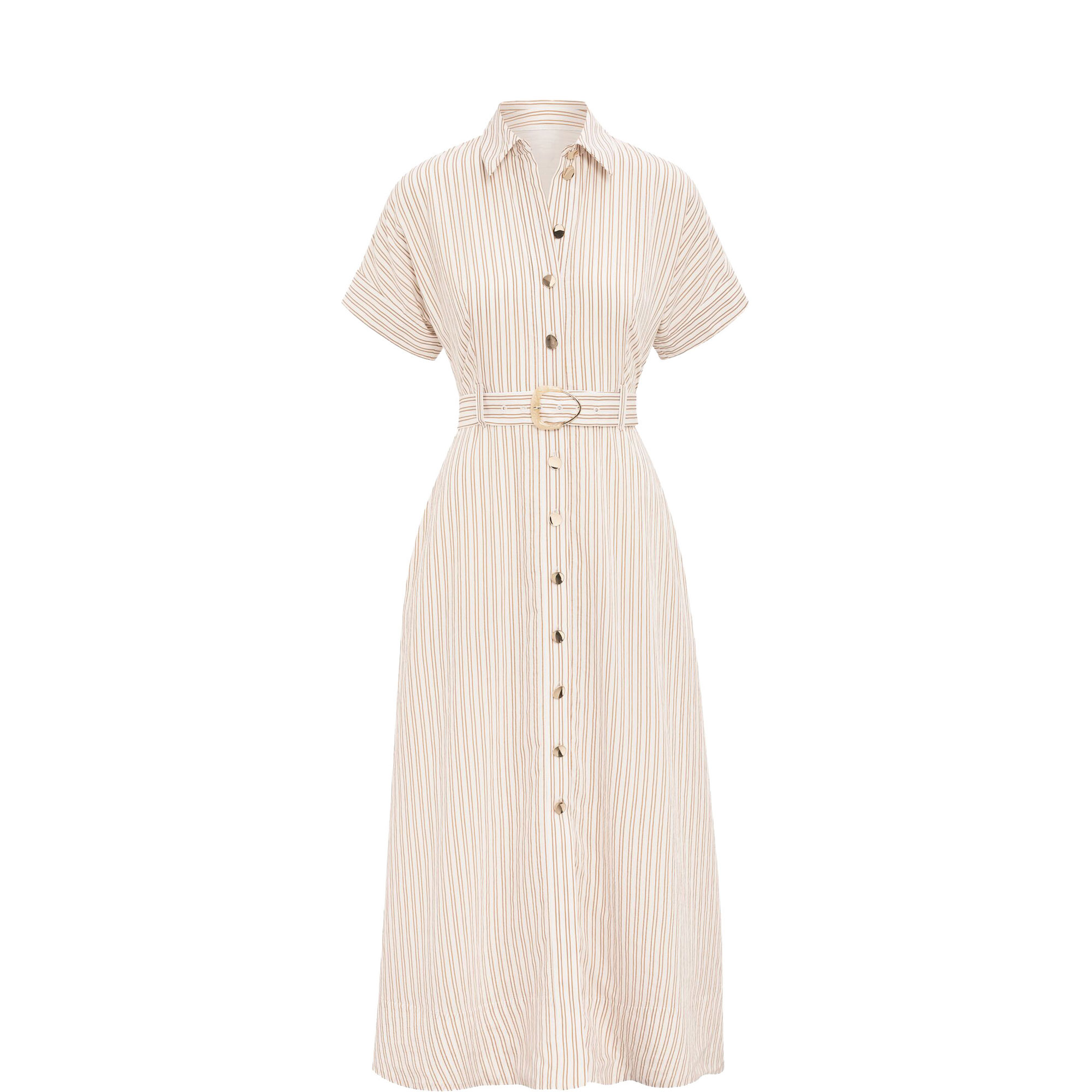 Emma Striped Shirt Dress