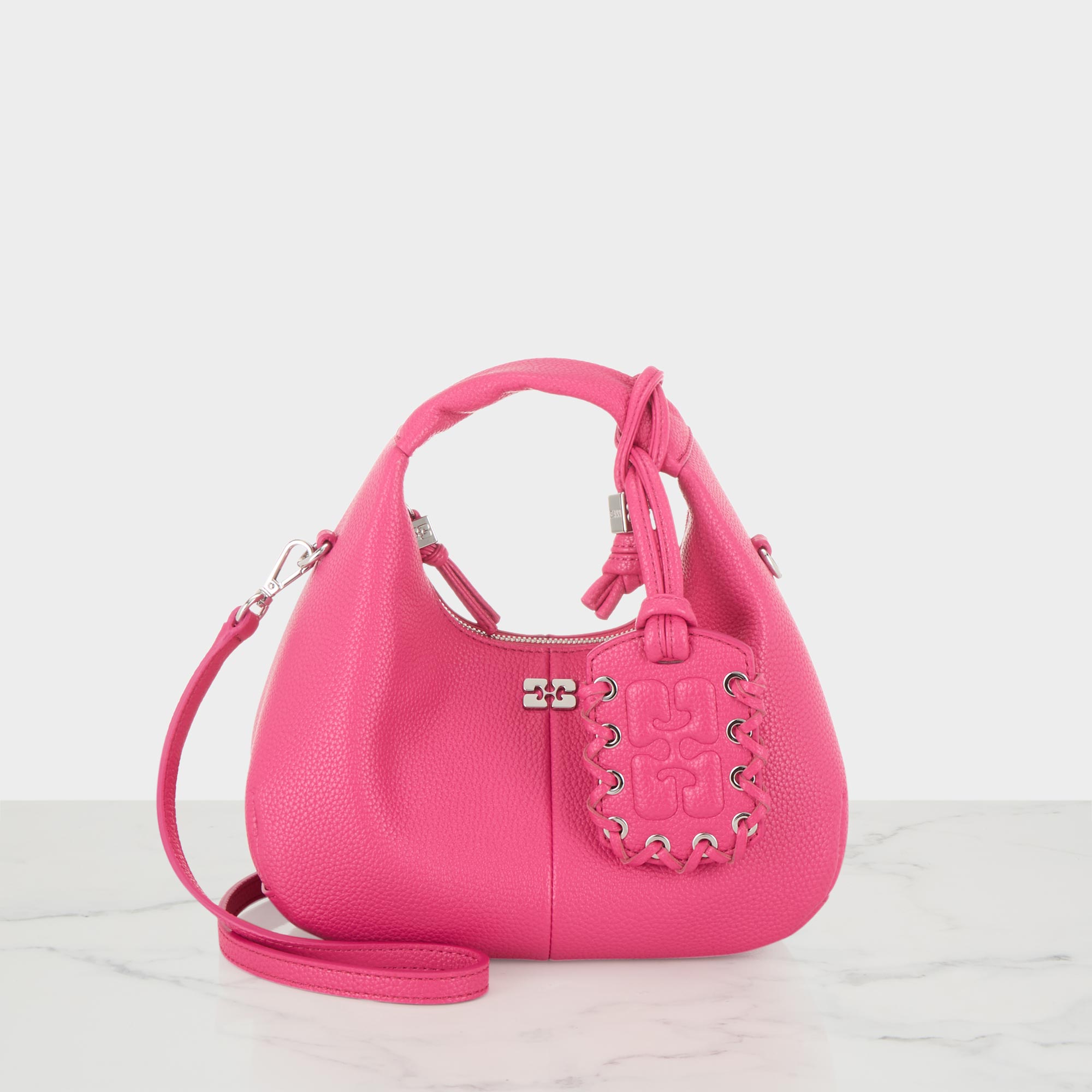 Hobo Mini Grained Crossbody Bag