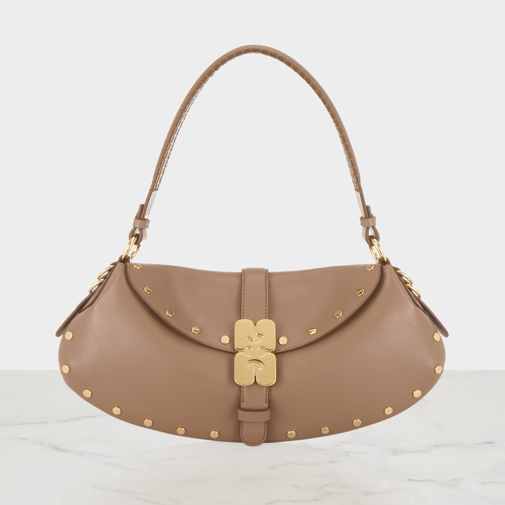 B-Kat Studded Shoulder Bag