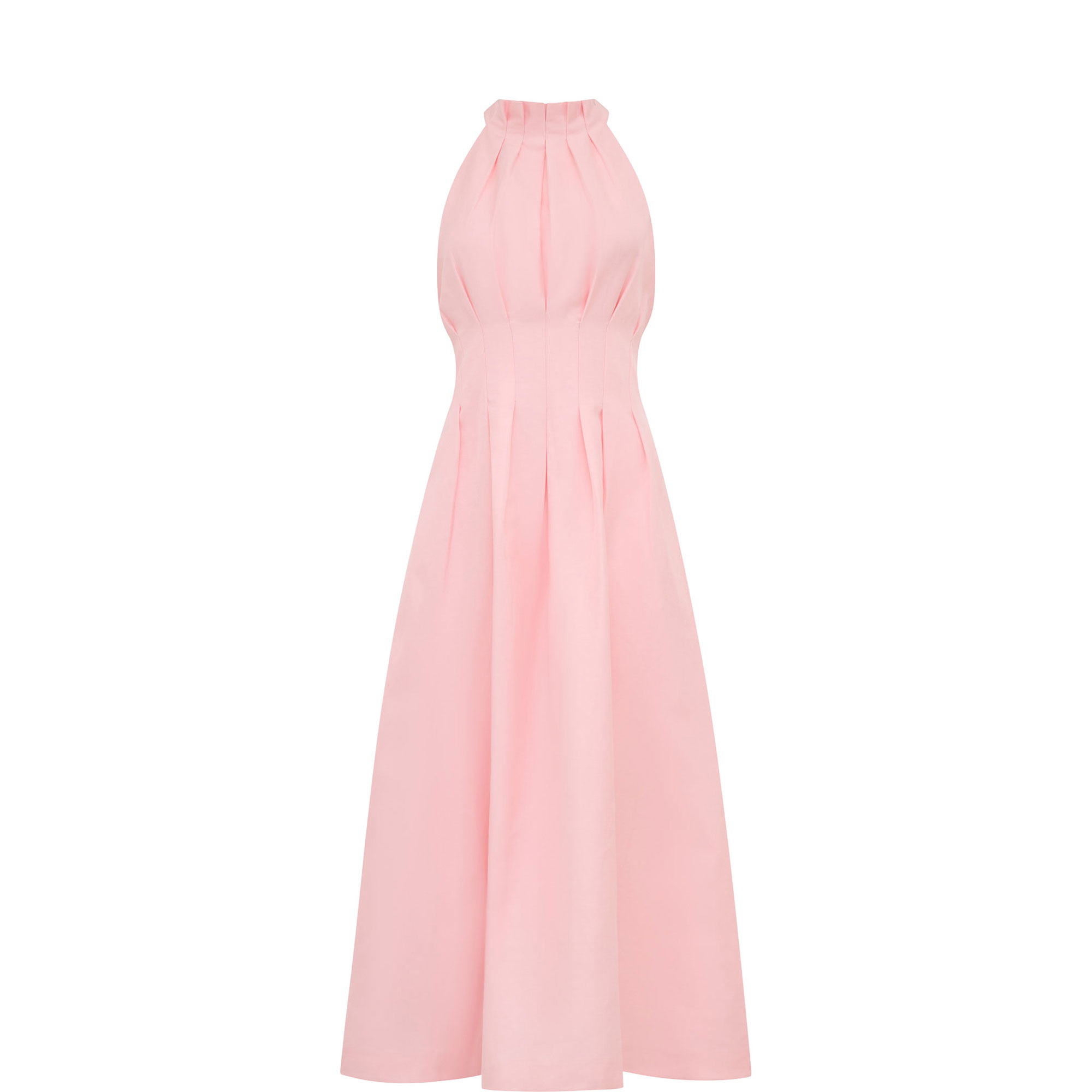 Miller Pleat Halter Dress