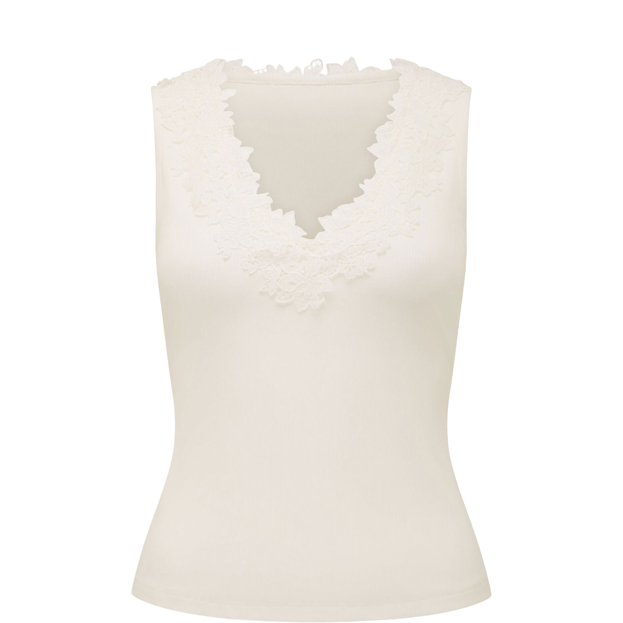 Sylvie Lace Trim Tank Top