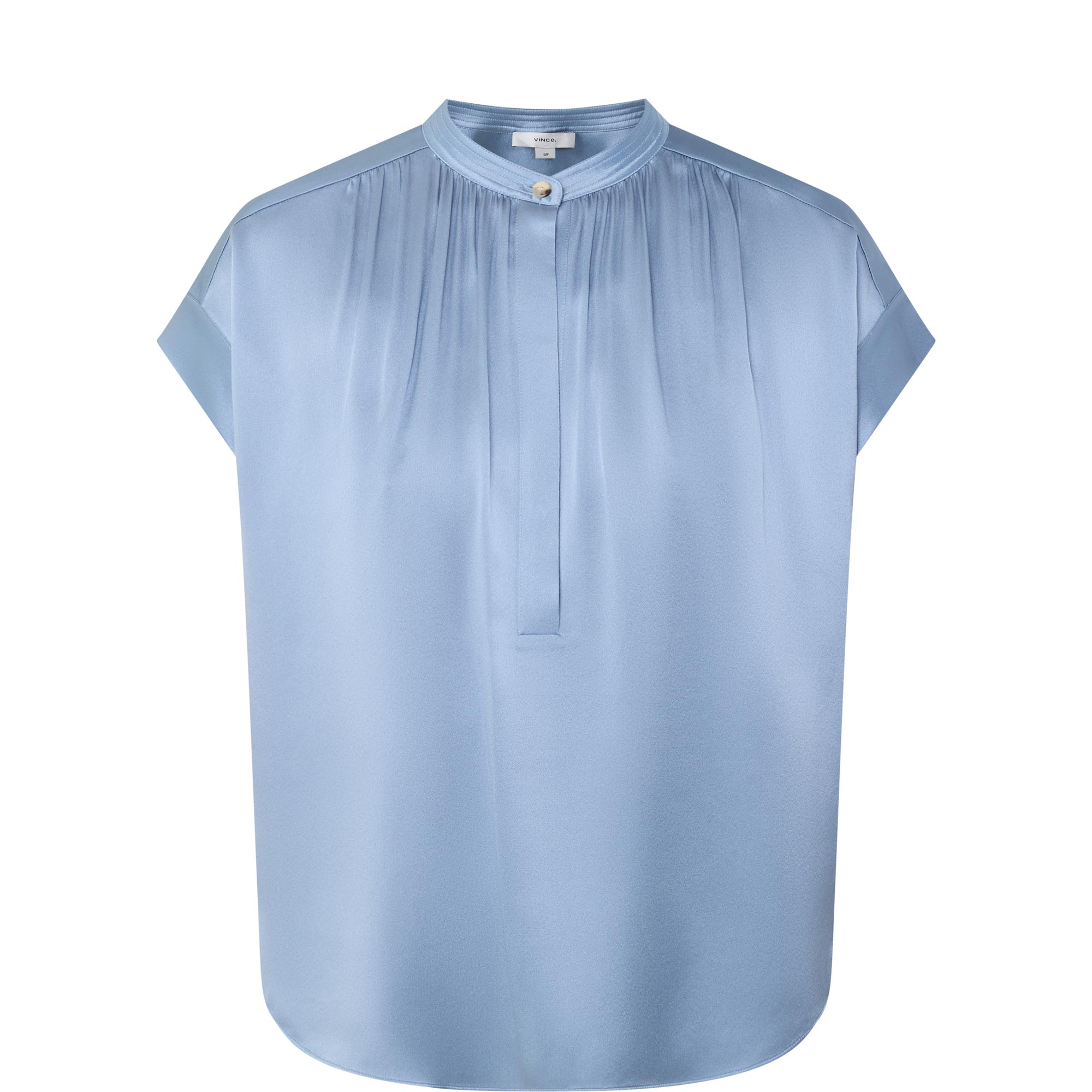 Gathered Silk Blouse