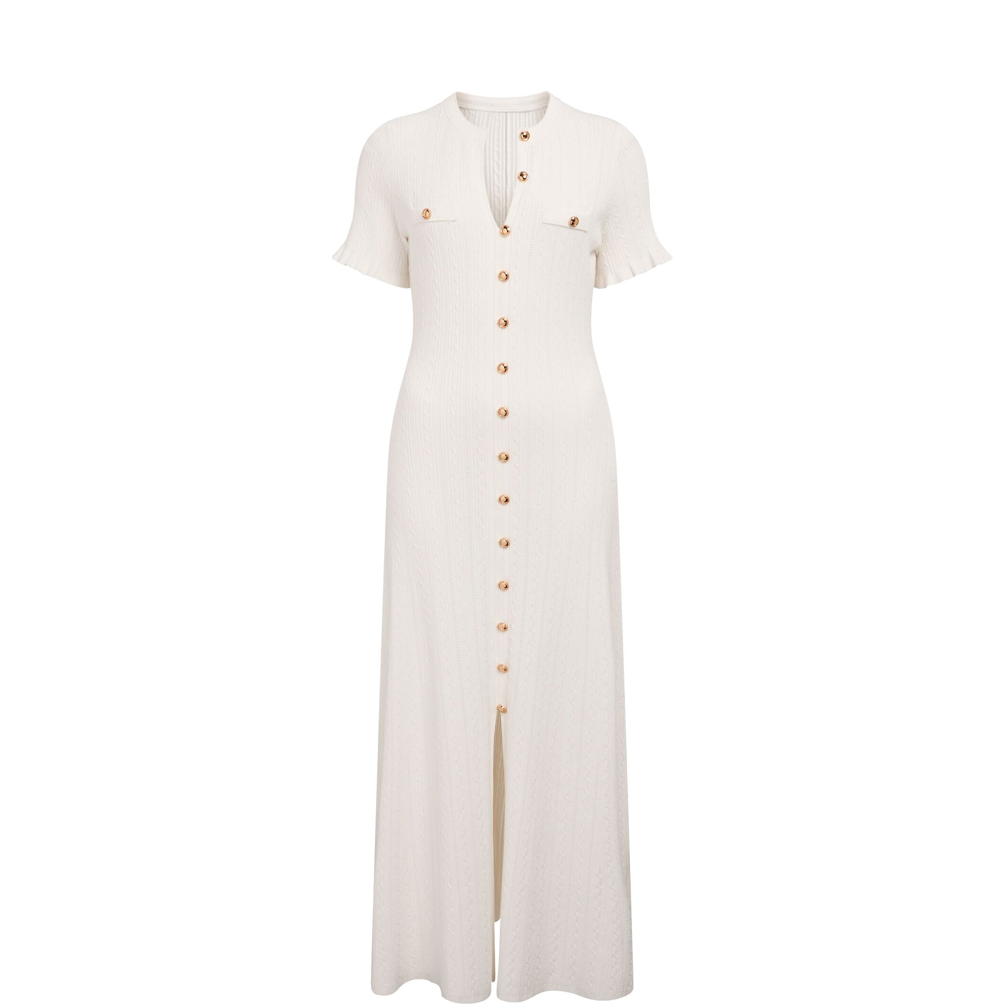 Violetta Cable Stitch Flared Dress