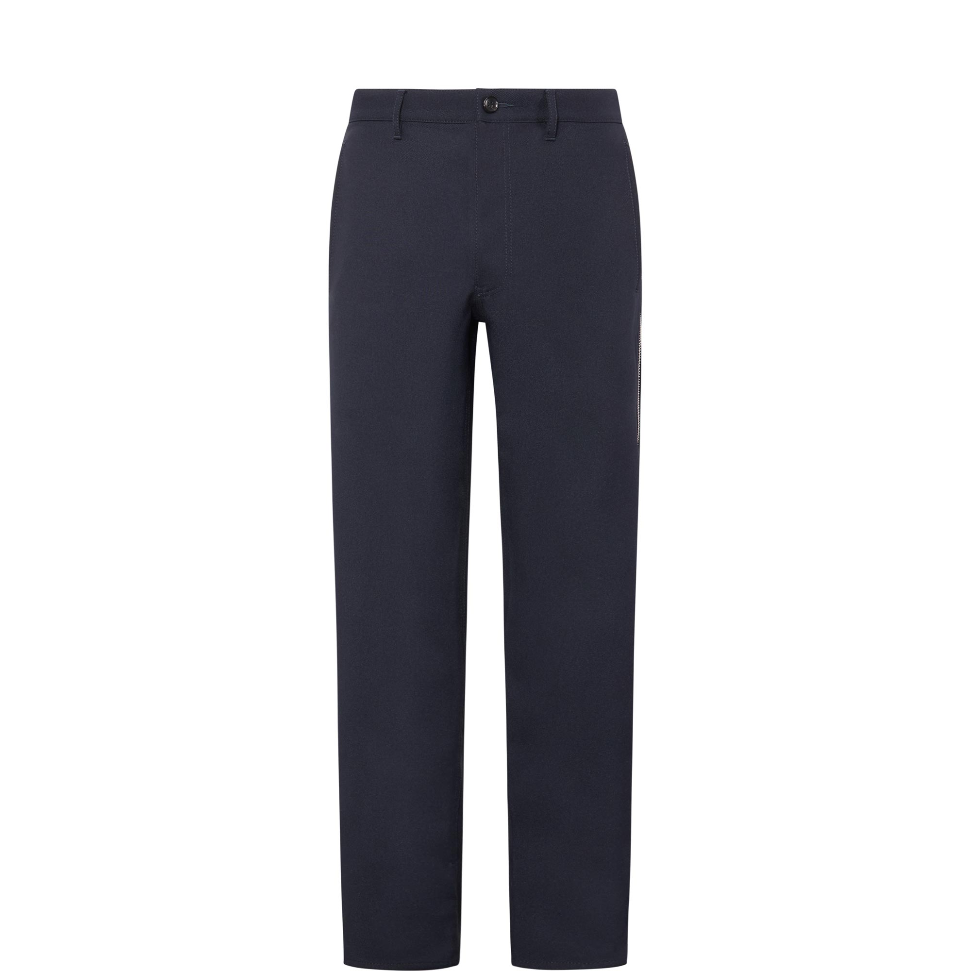 Wove Straight-Leg Trousers