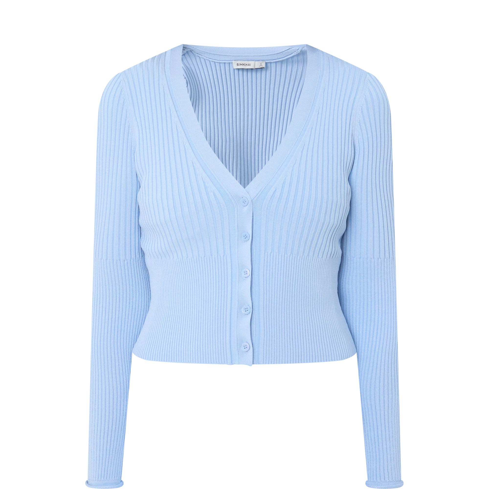 Ailany Ribbed Cropped Cardigan