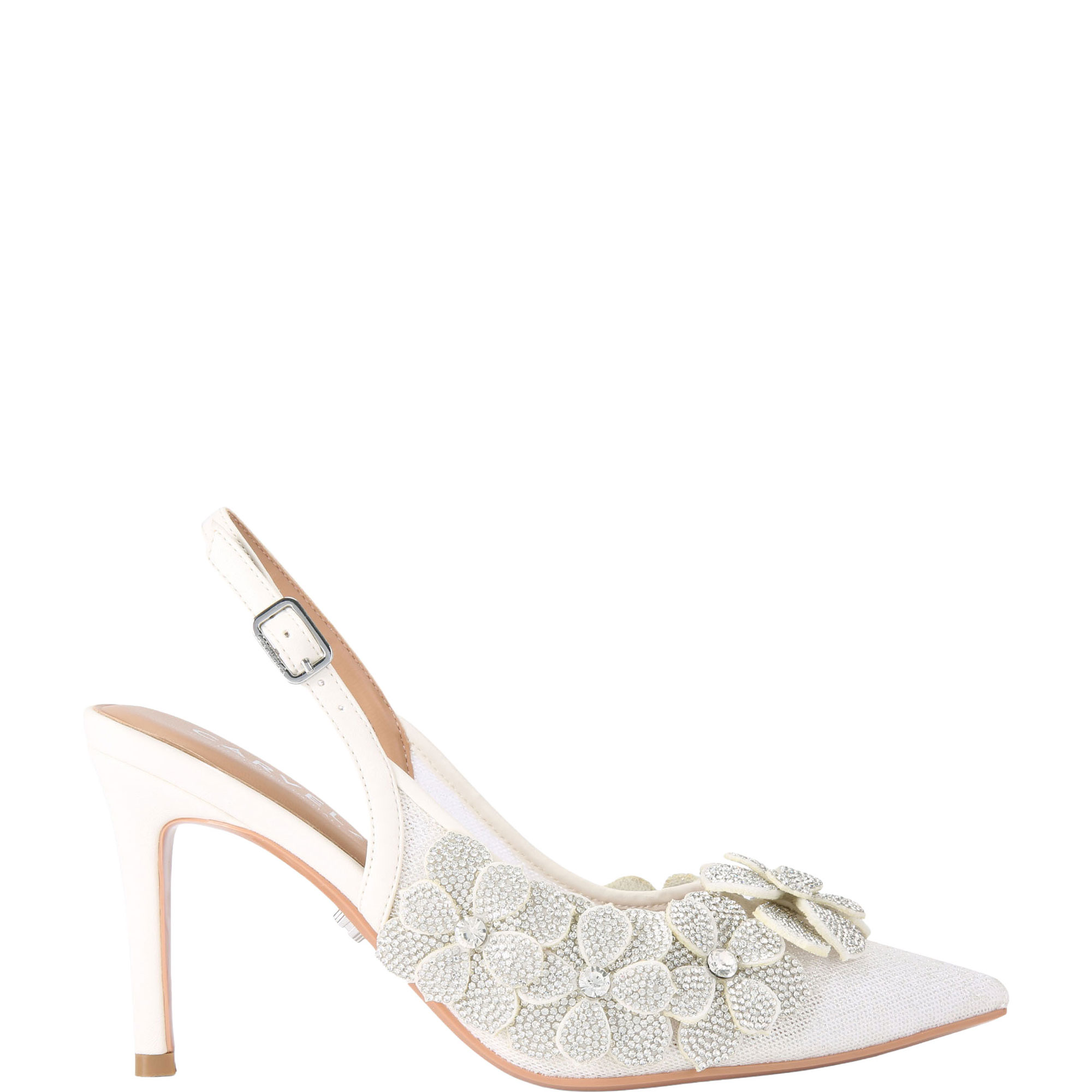 Petalo Floral Appliqu&eacute; Court Heels