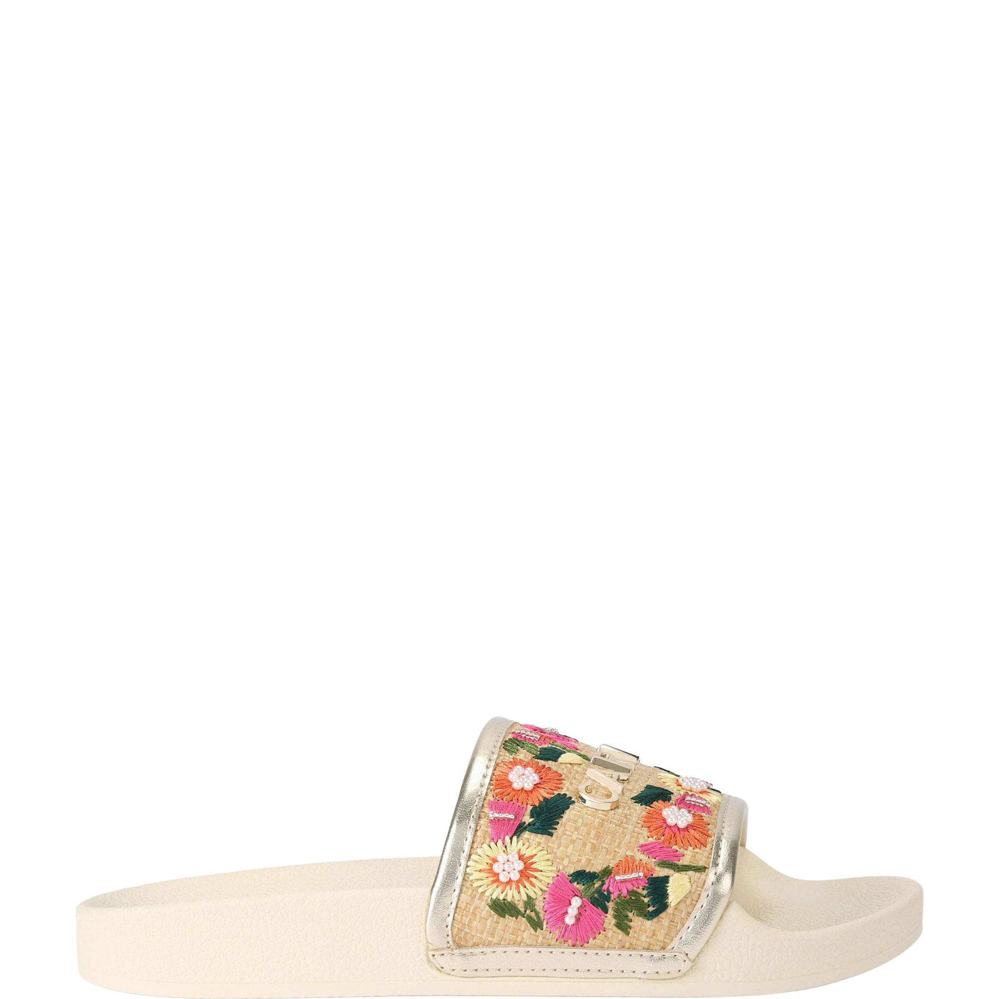 Sorrento Embroidery Slider Sandals