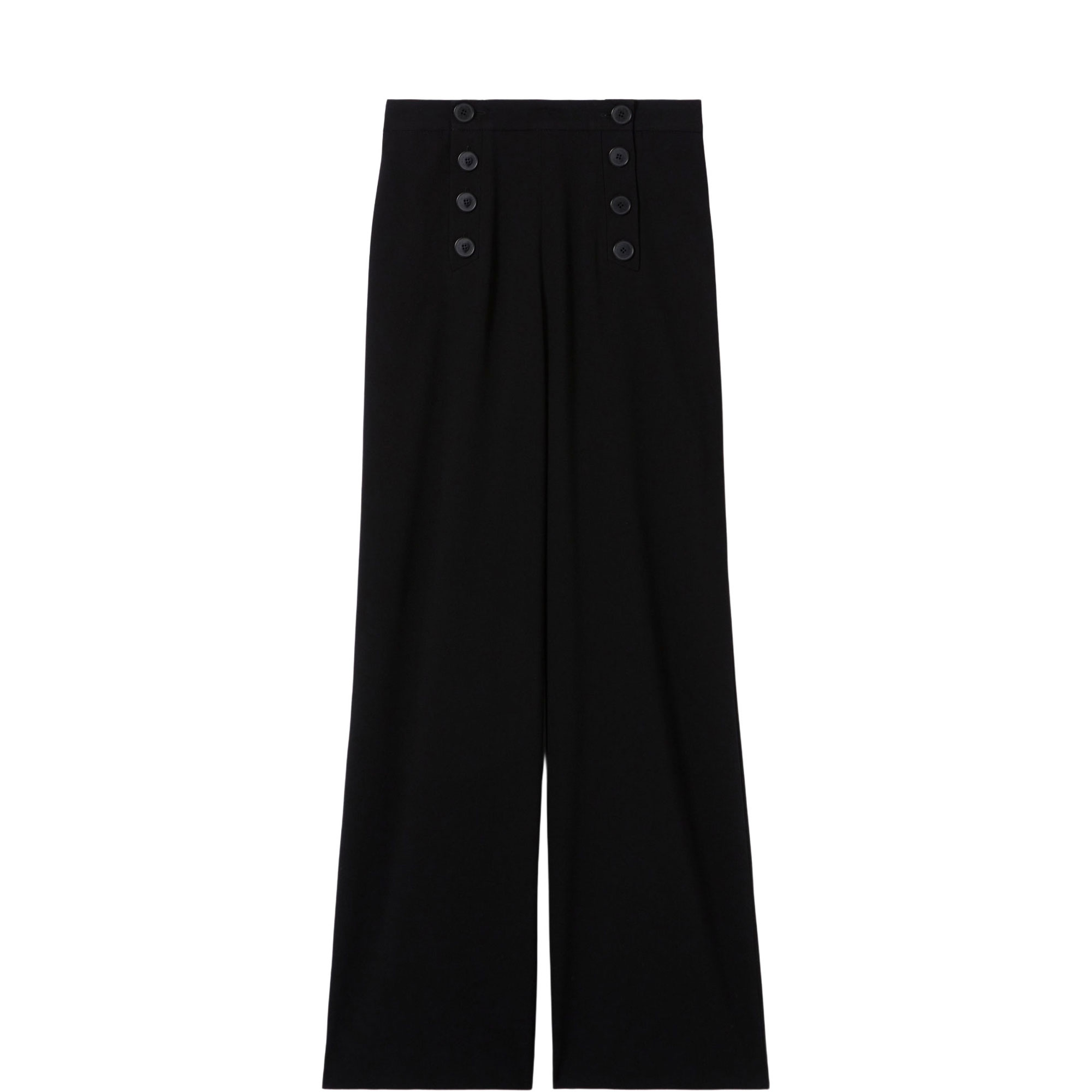 Sailor Button Flared Trousers