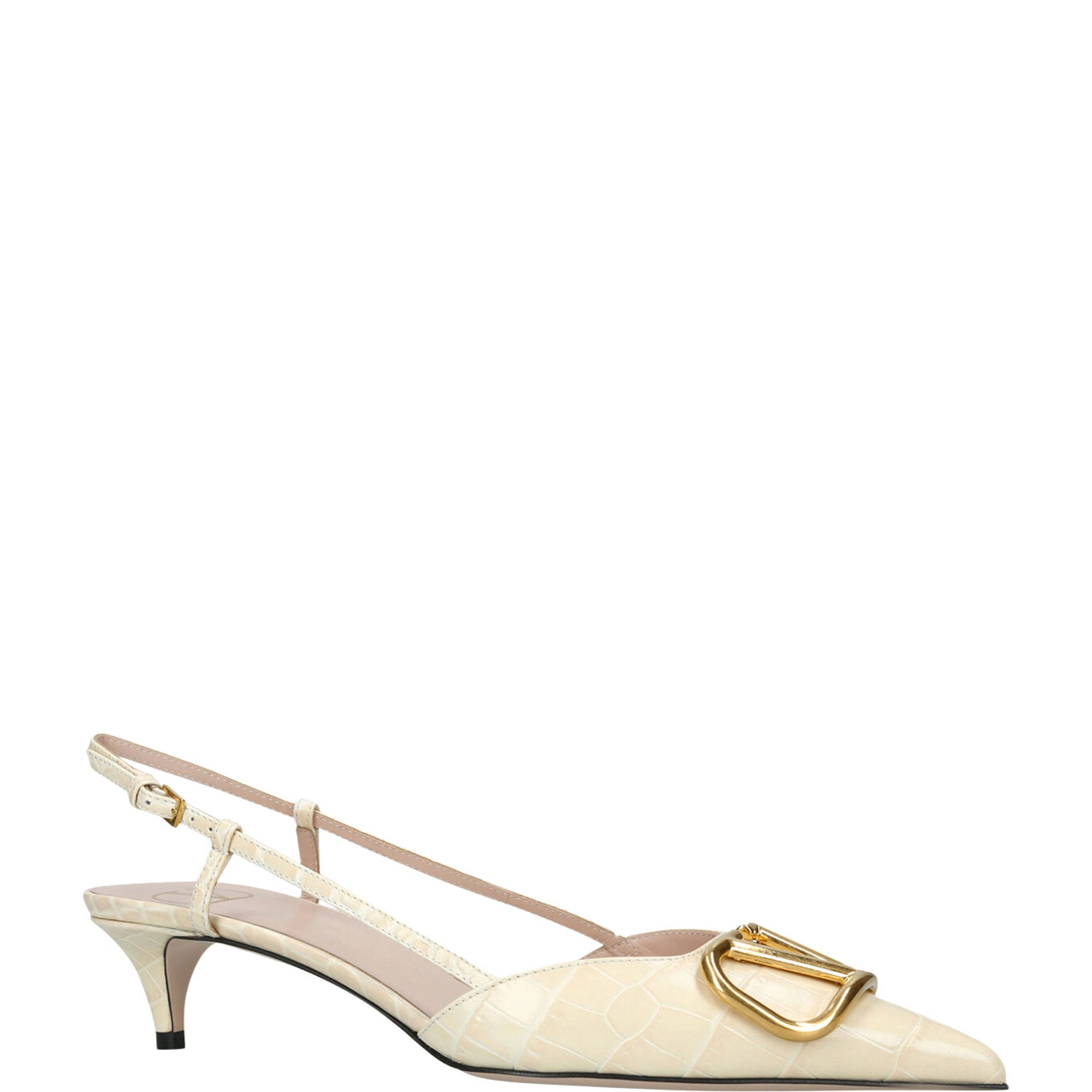 V Logo 40 Slingback Pumps