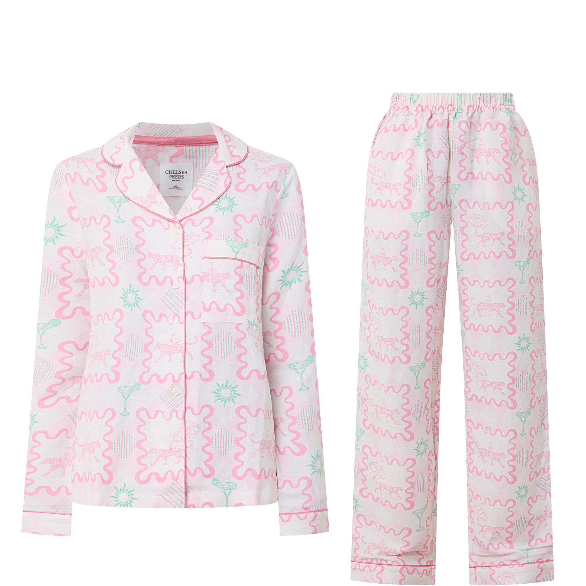 Abstract Print Pyjama Set