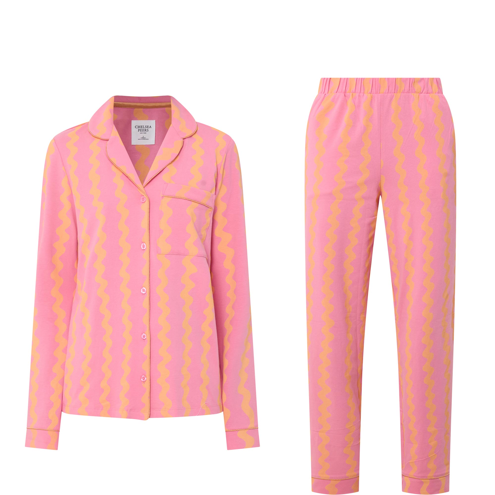 Wave Print Pyjama Set