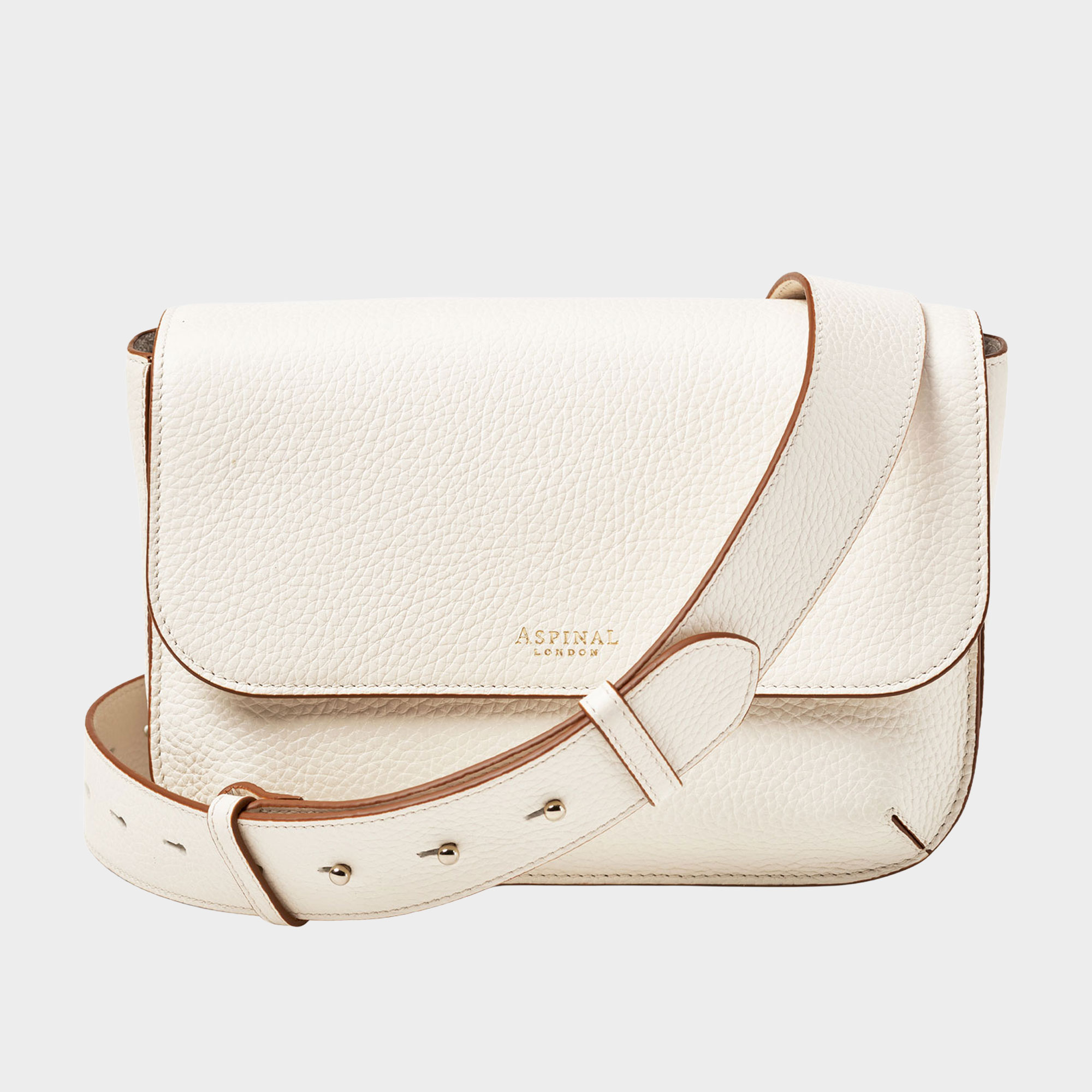 Ella Grande Grained Leather Crossbody Bag