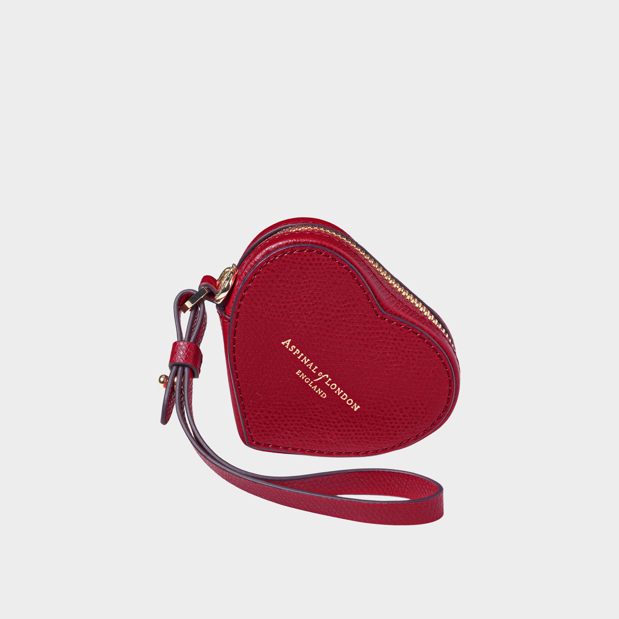 Heart Zipped Bag Charm