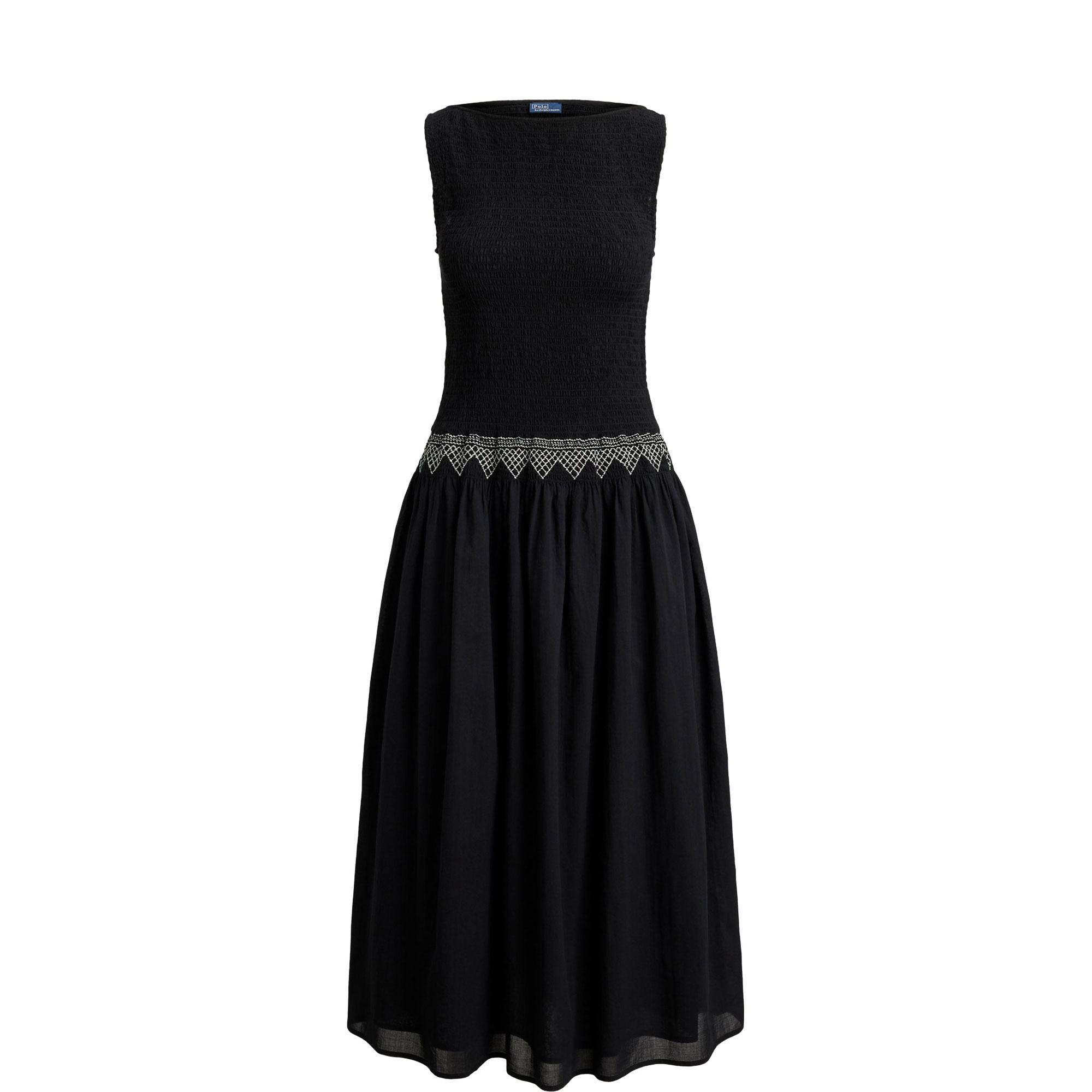 Smocked Embroidered Dress