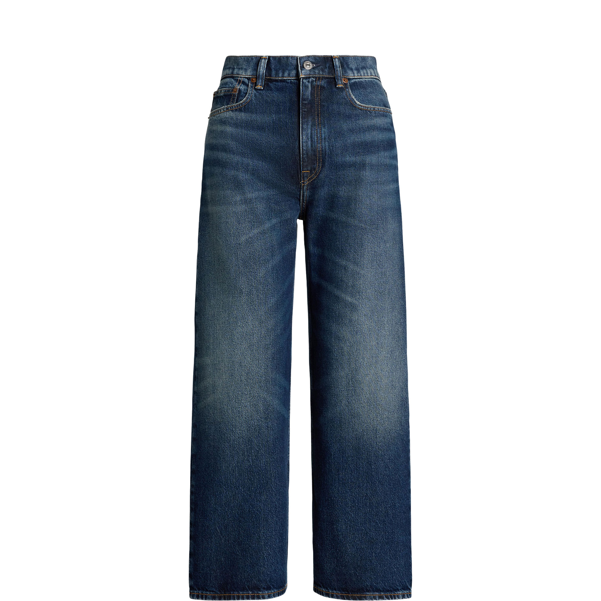 High-Rise Cropped Wide-Leg Jeans