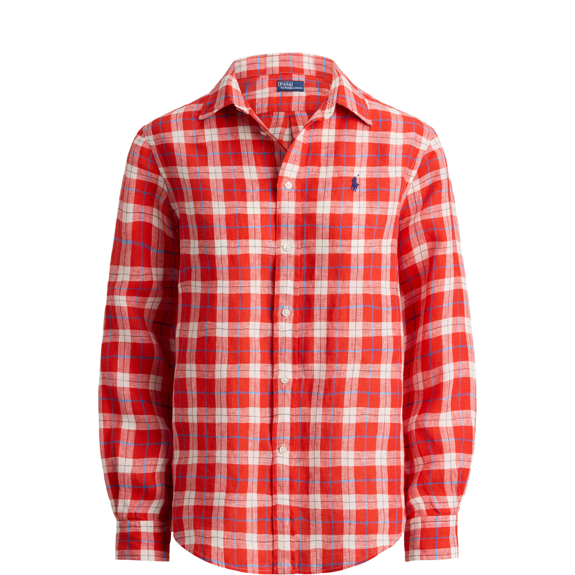 Pony Logo Check Linen Shirt