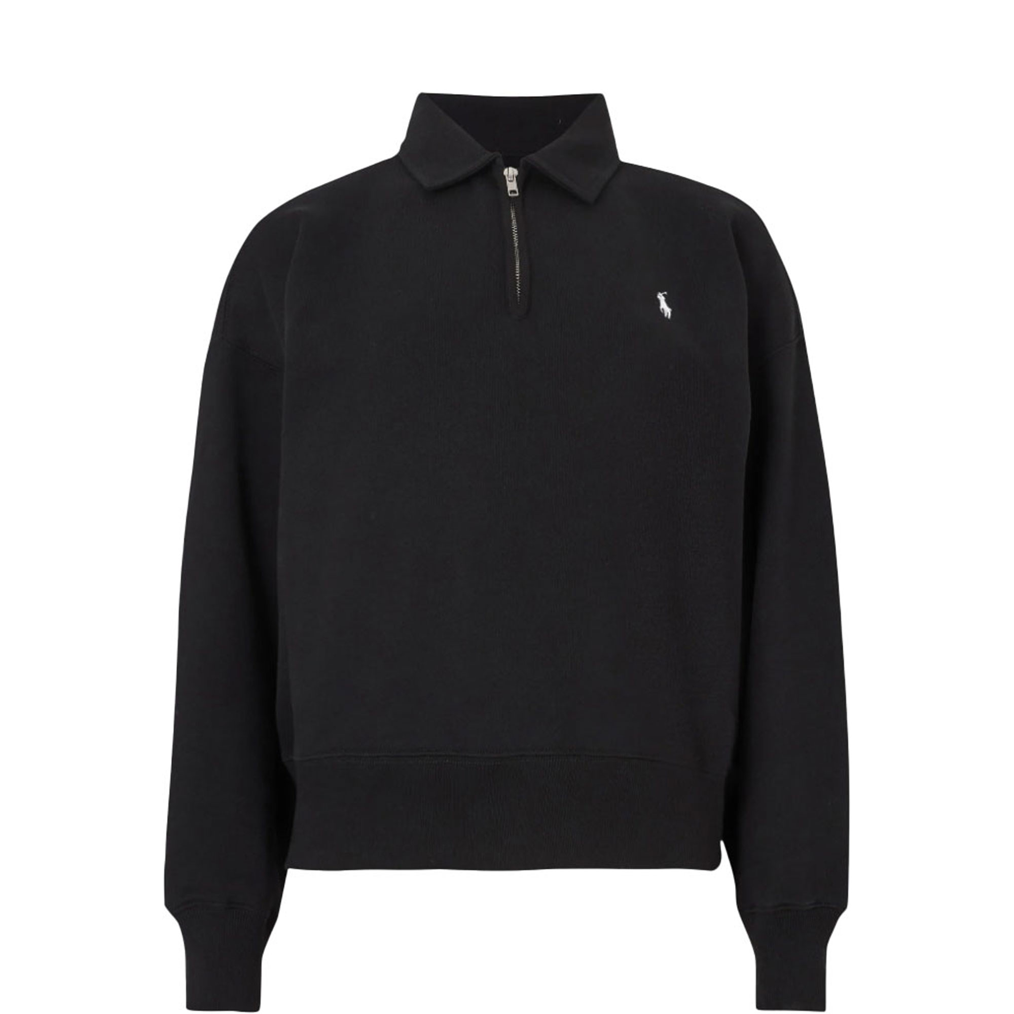 Pony Logo Zip Fleece Sweatshirt