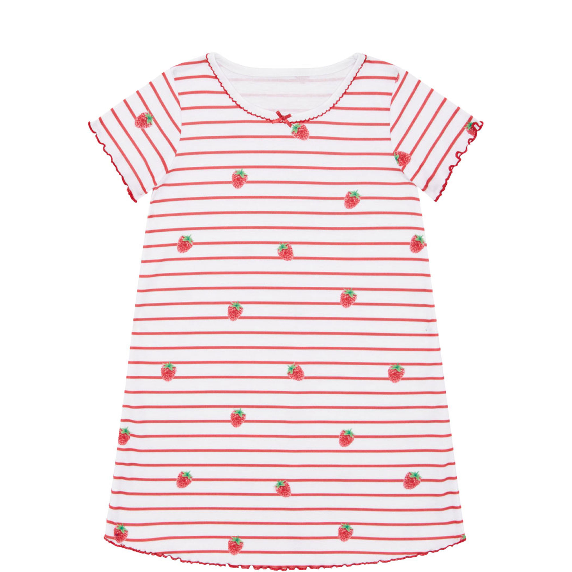 Raspberry Striped Nightdress