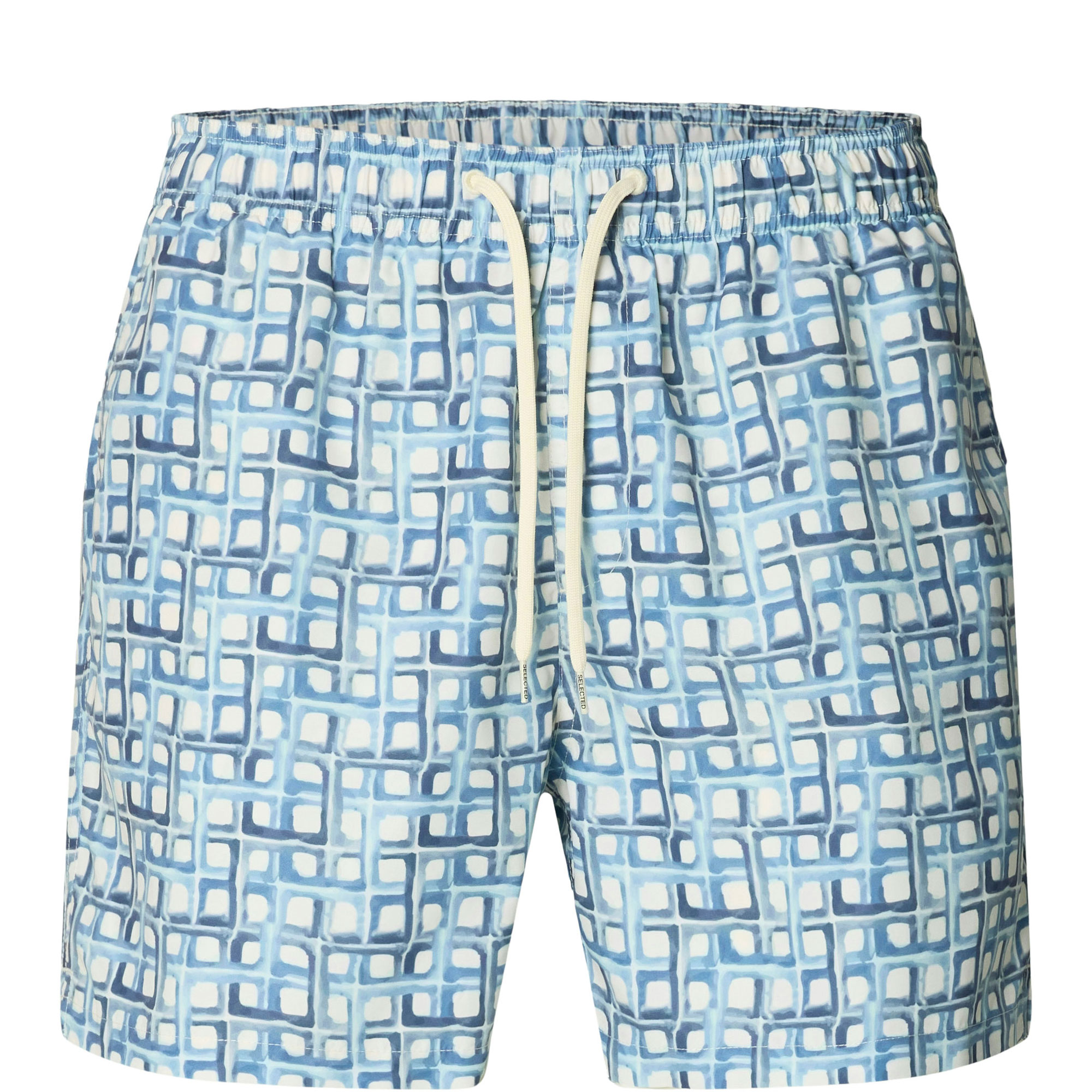 Dane Grid Drawstring Swim Shorts