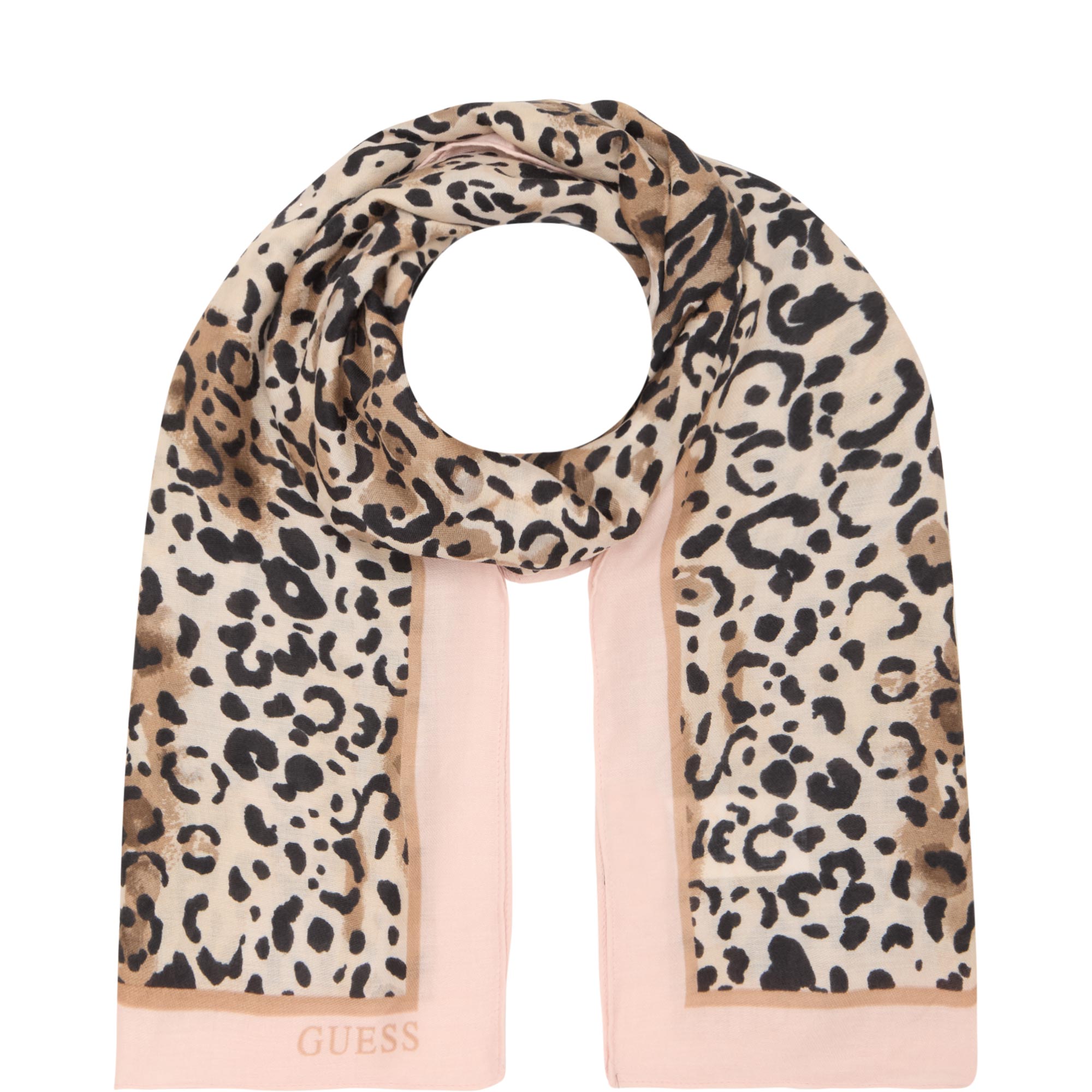 Logo Leopard Scarf