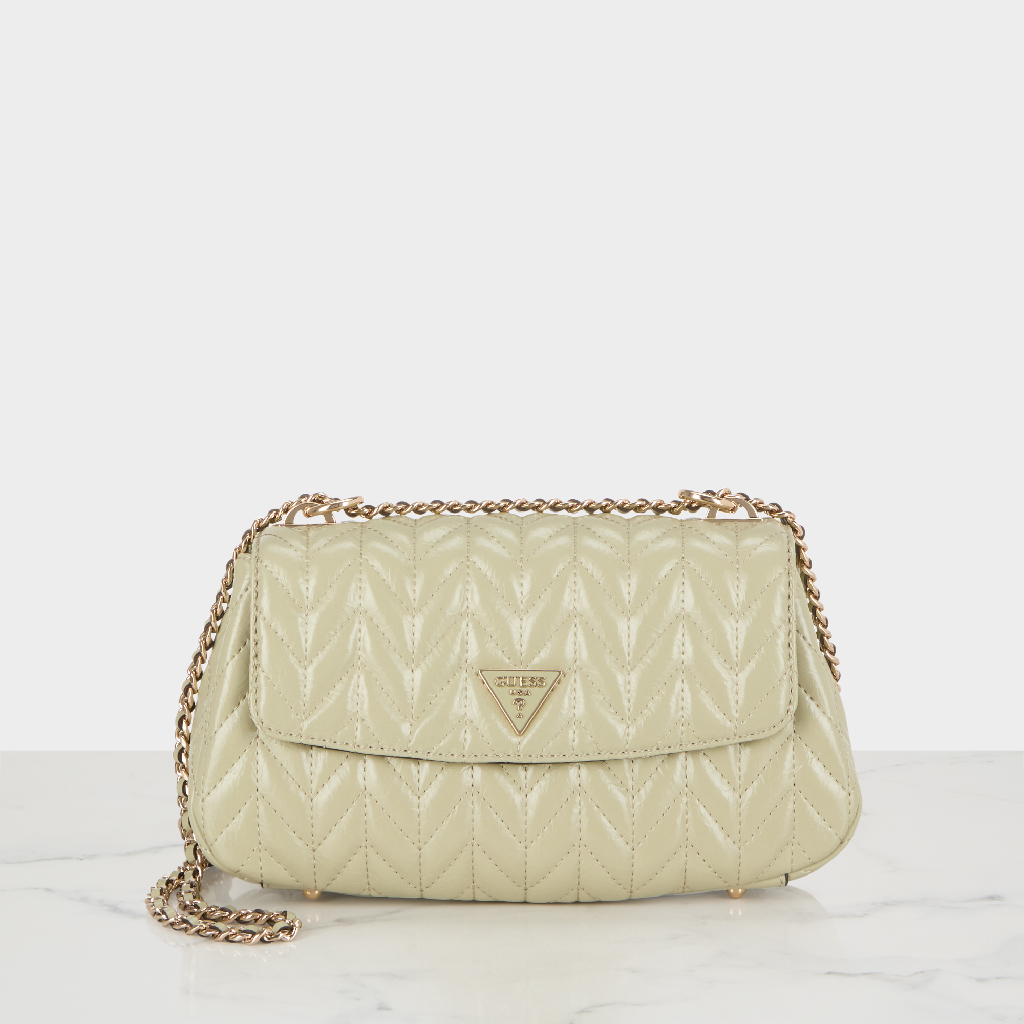 Cheryl Logo Quilted Crossbody Bag