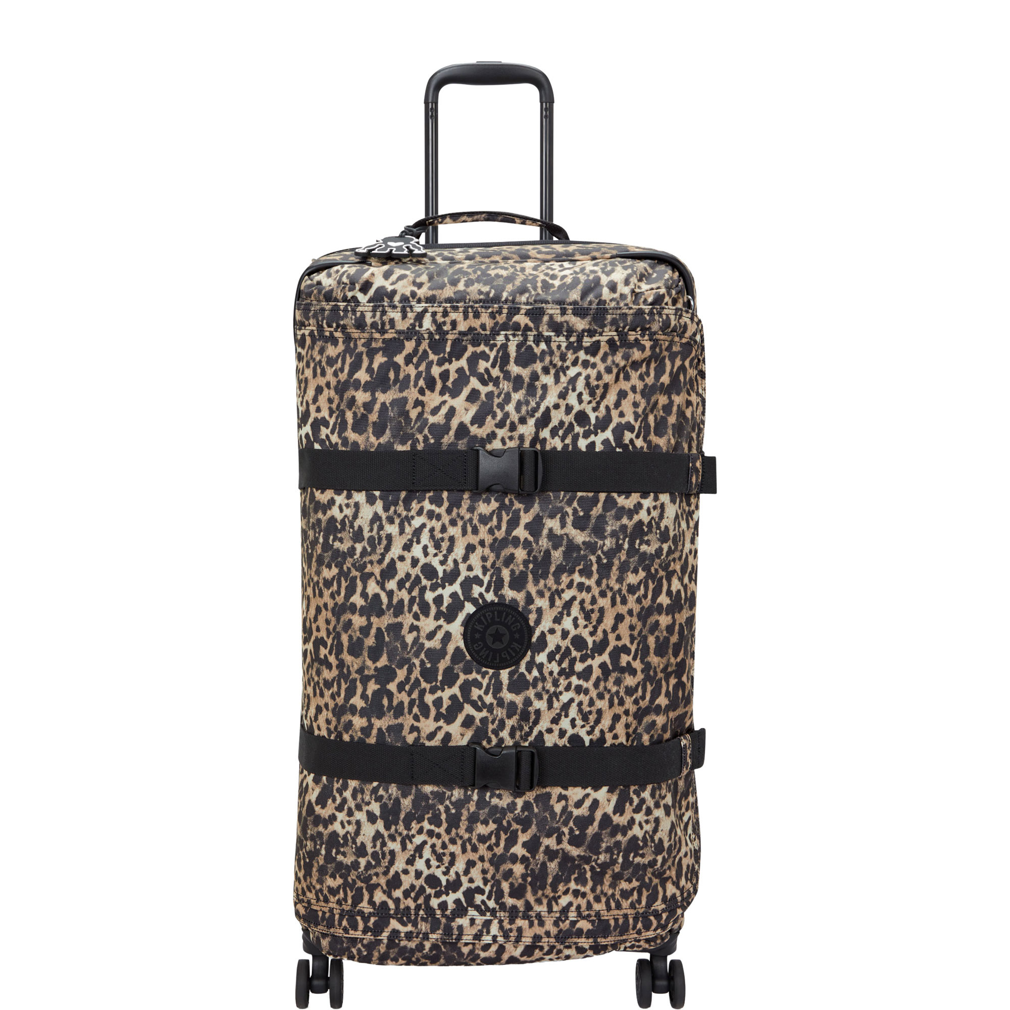 Spontaneous L Large Leopard Wheeled Luggage