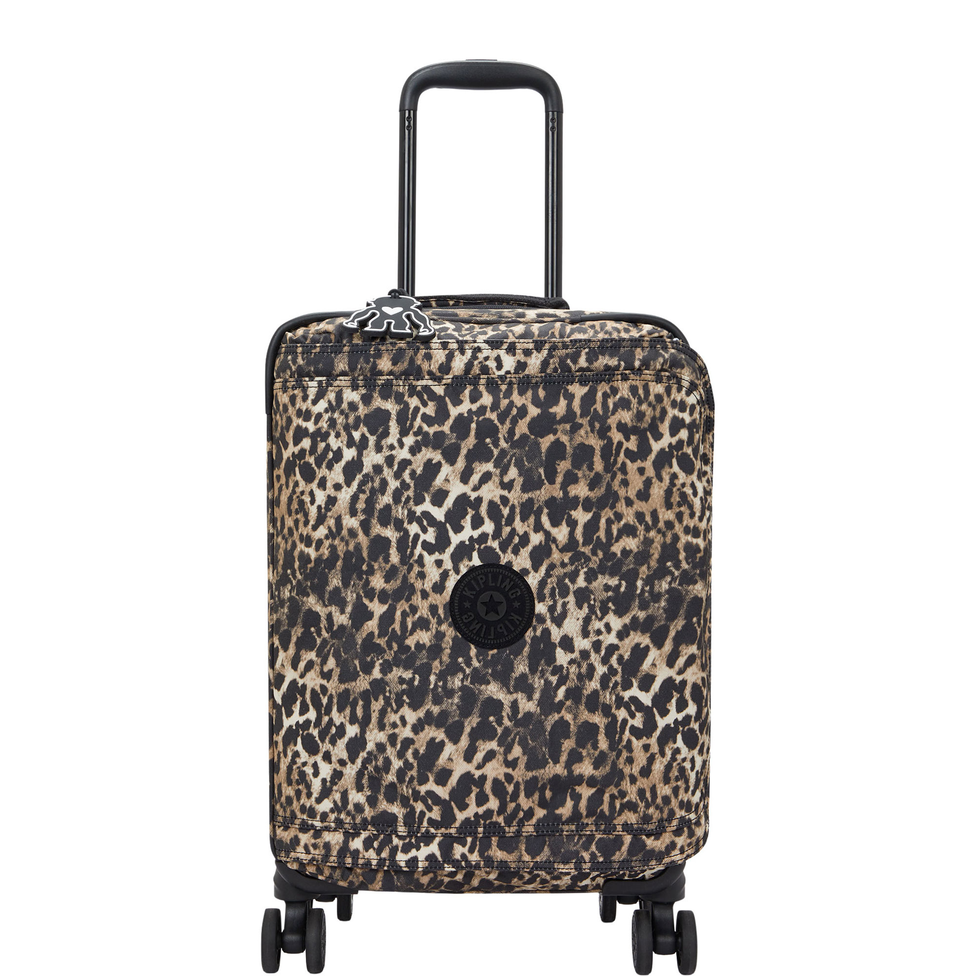 Spontaneous S Small Leopard Wheeled Cabin Luggage