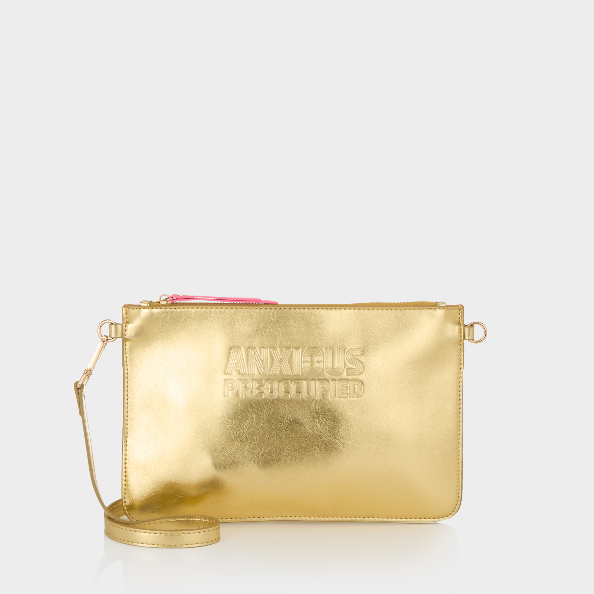 Logo Zipped Clutch