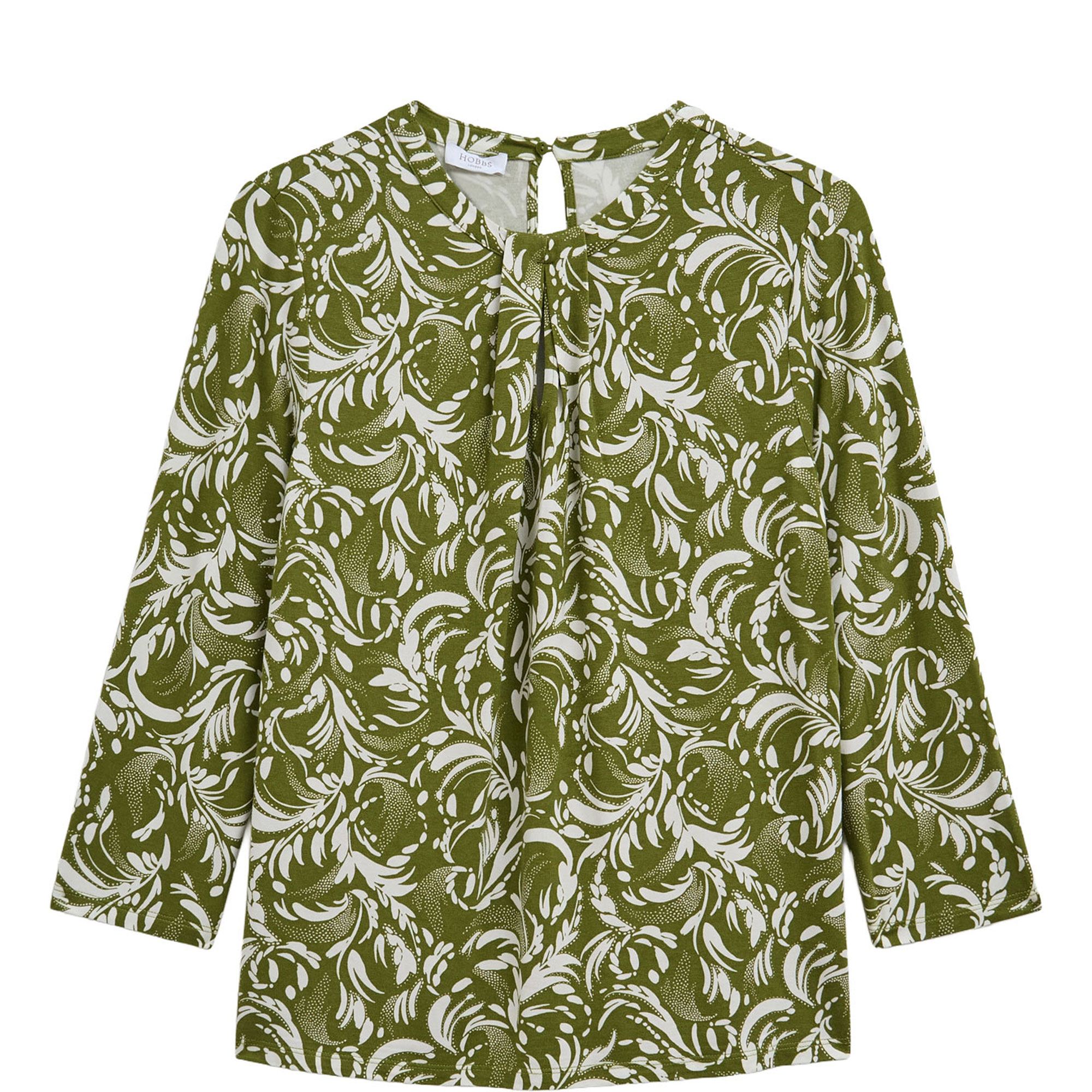 Julia Botanical Keyhole Top