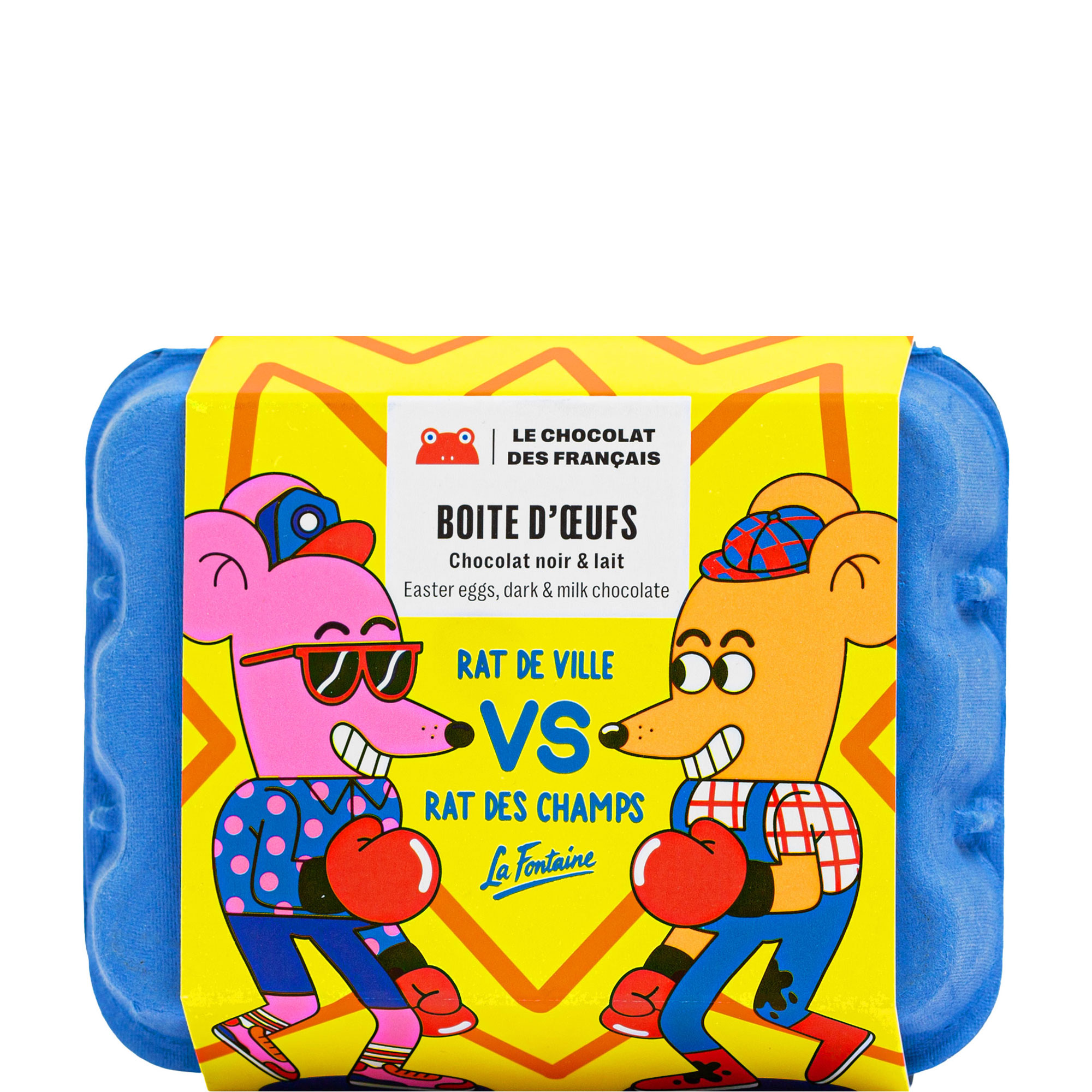 12 Eggs Box Milk & Dark Chocolate