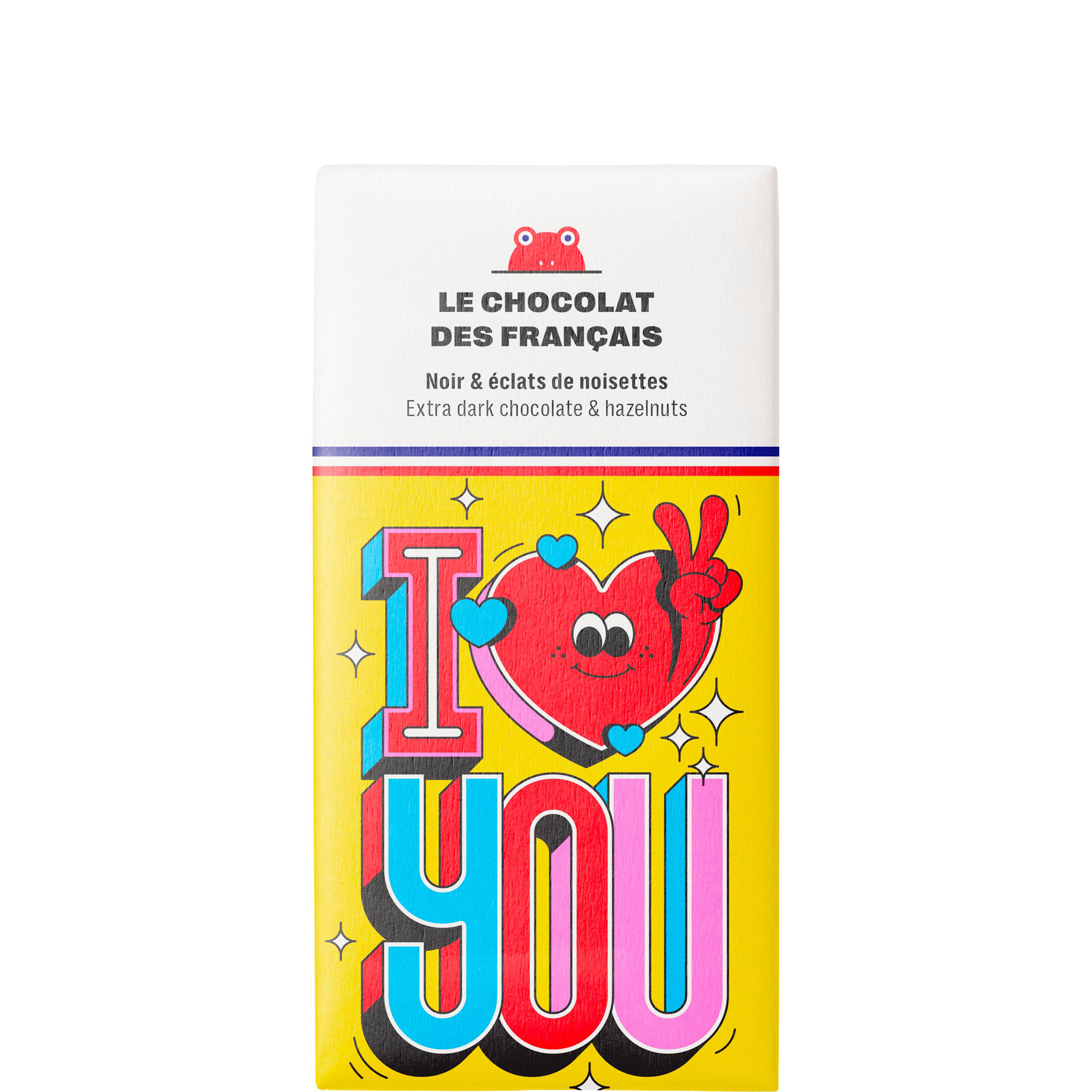 71% Dark Chocolate Bar With Hazelnuts / I Love You