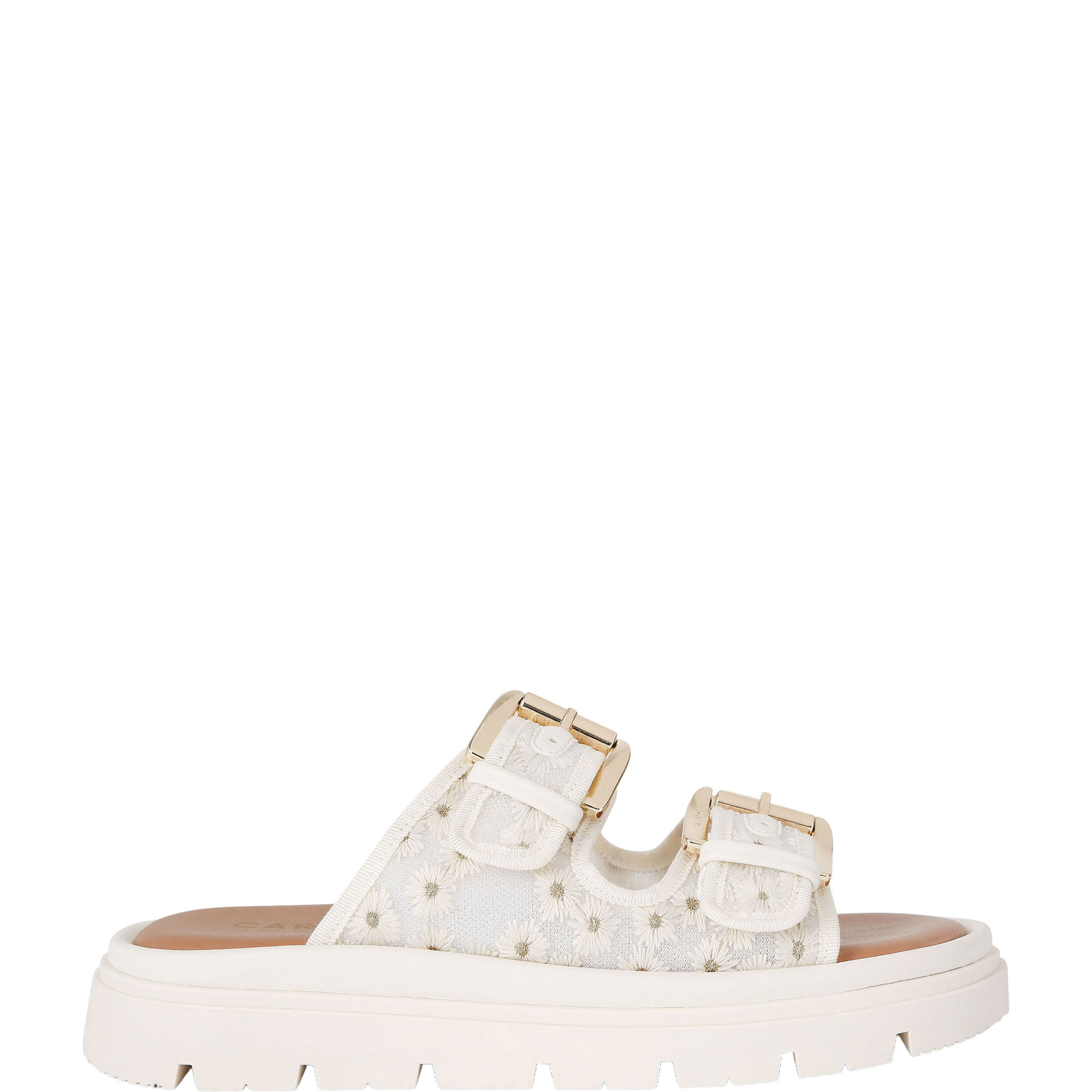 Pavilion Daisy Buckle Slides