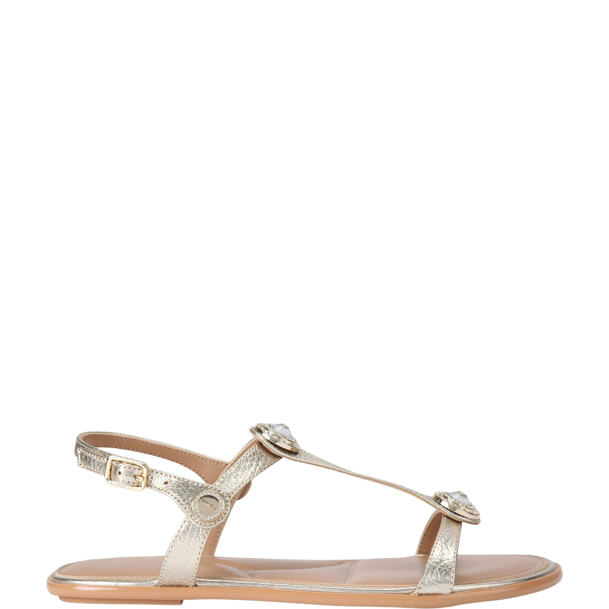 Amalia Metallic Embellished Sandals
