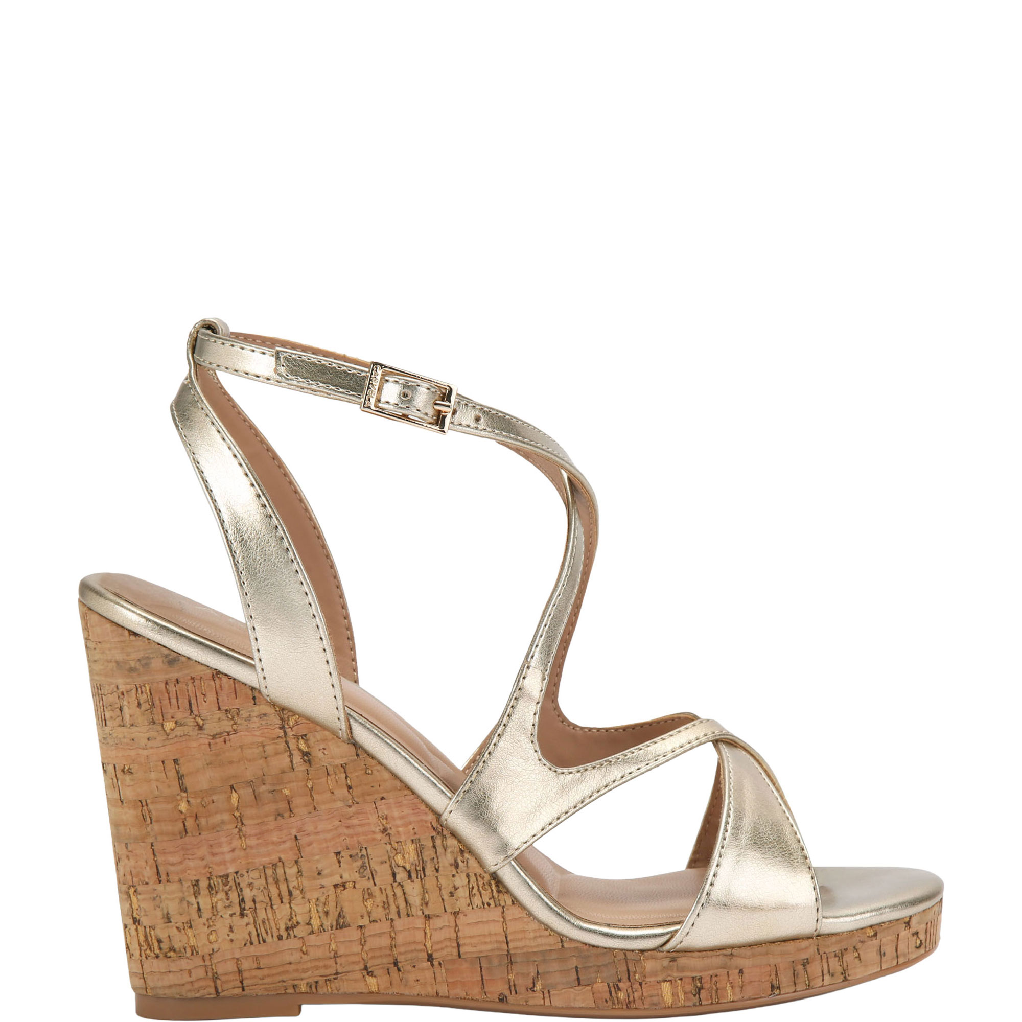 Pavia Metallic Wedge Sandals