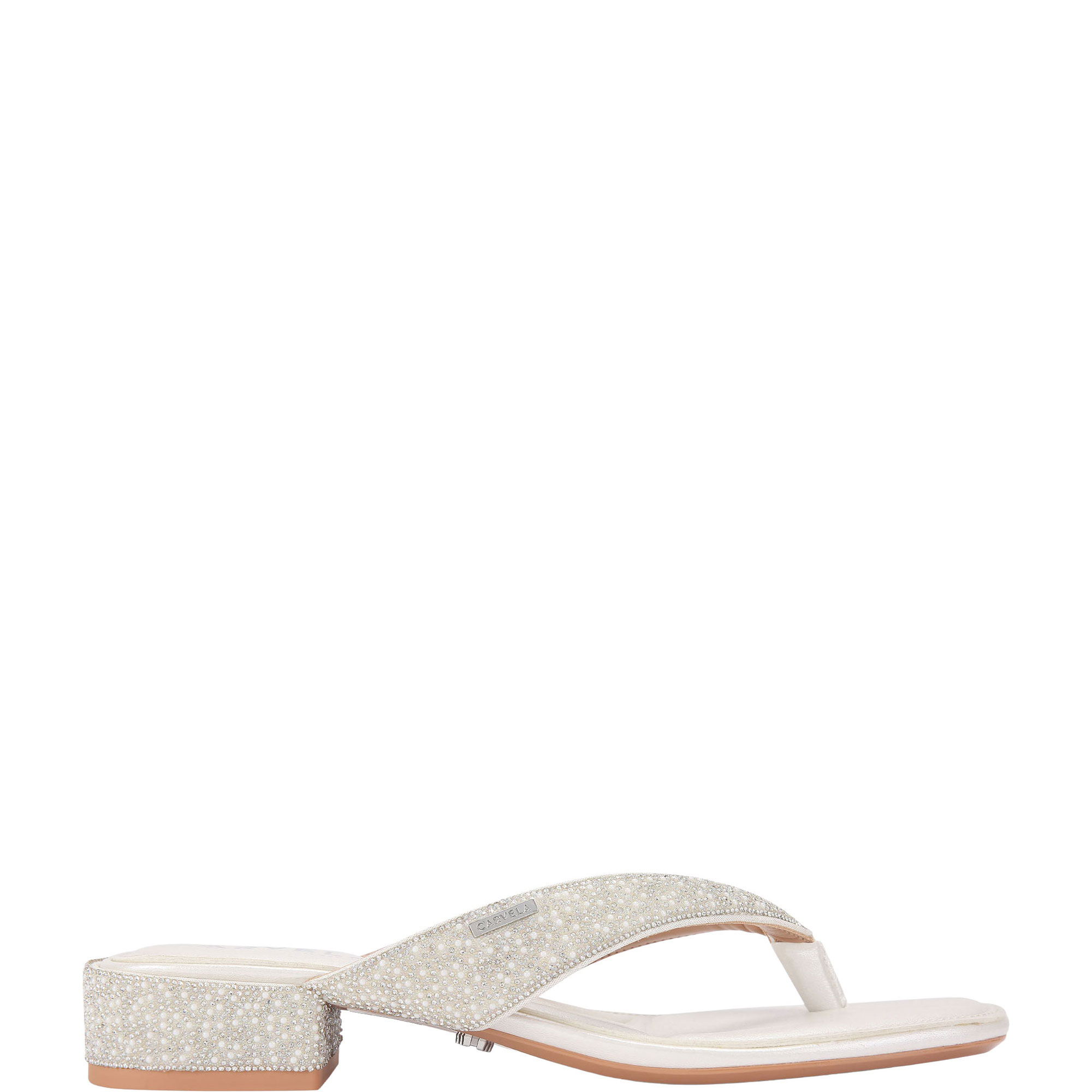 Portici Embellished Block Heeled Slides