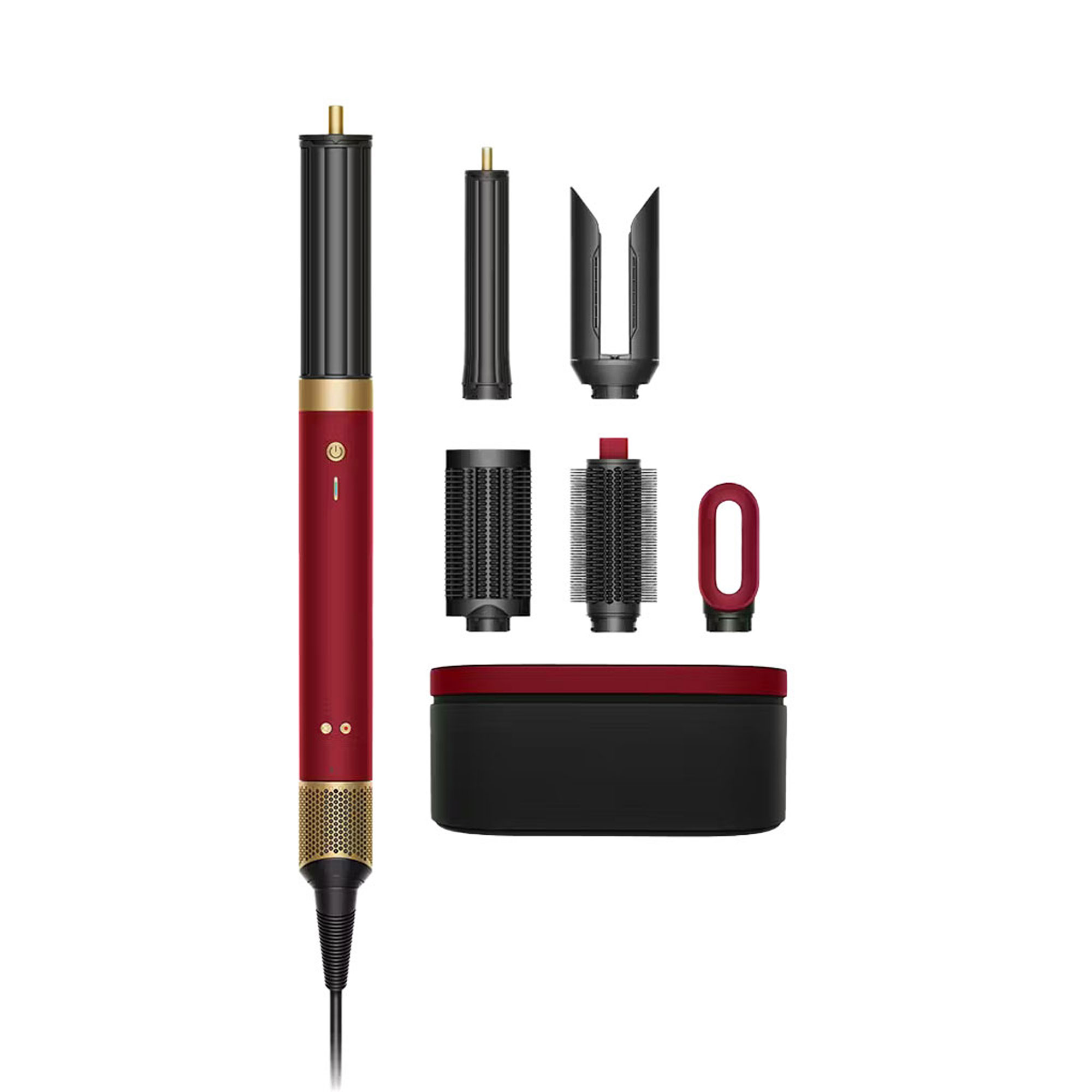 Airwrap Coanda 2X Multistyler and Dryer Straight and Wavy Pink Red Velvet