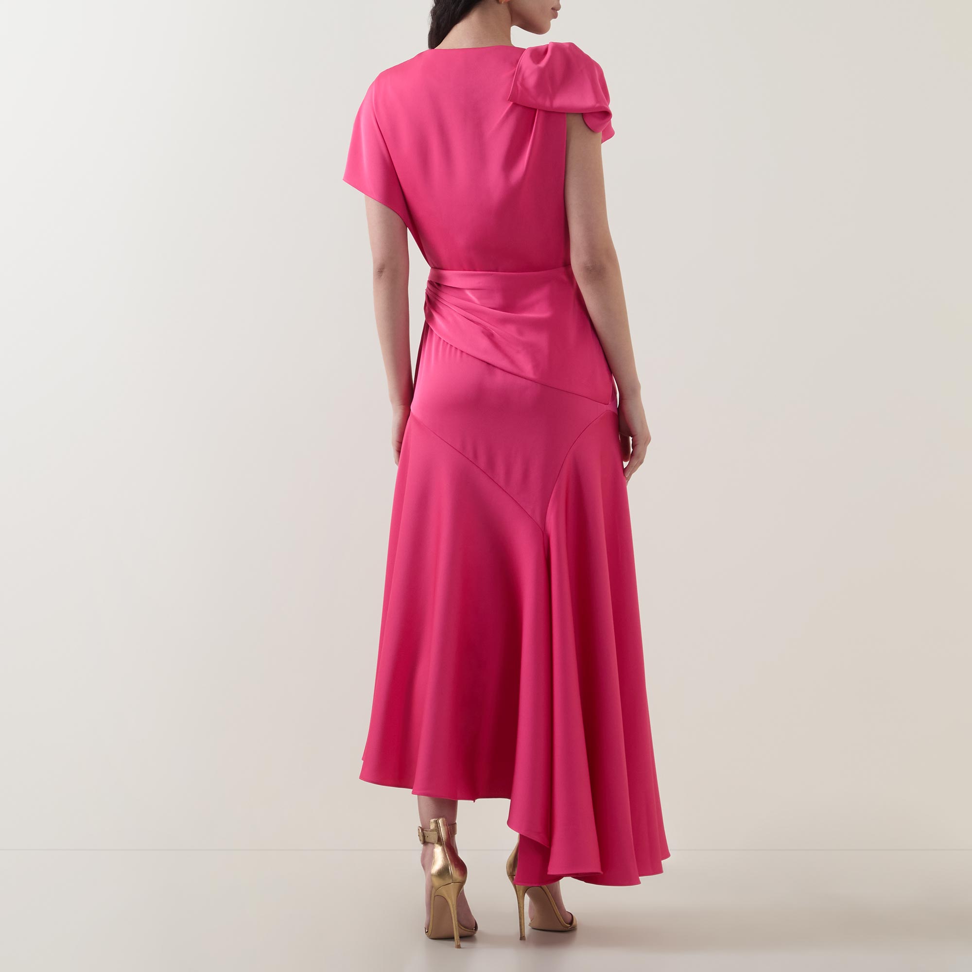 Draped Asymmetric Dress