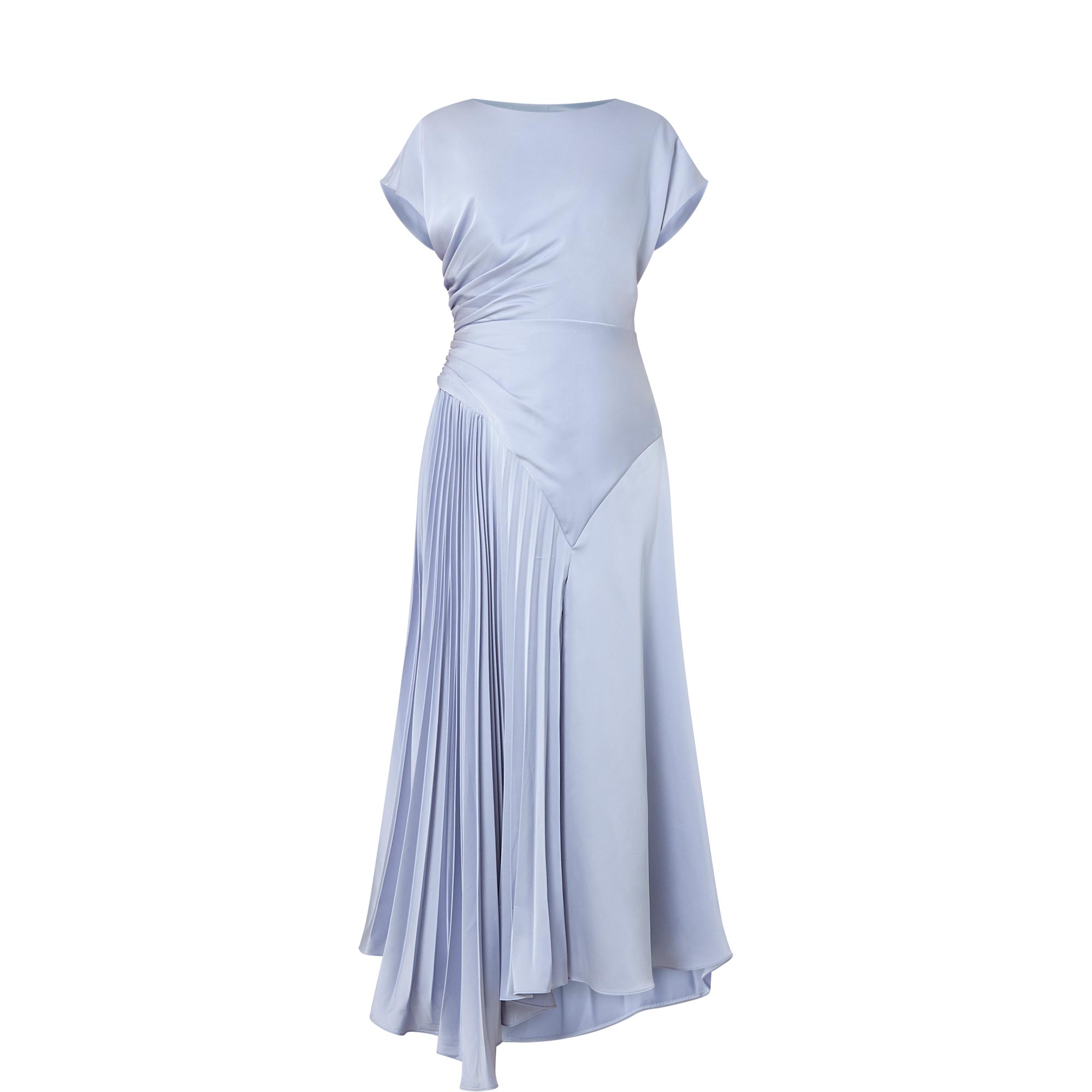 Pleated Asymmetric Dress
