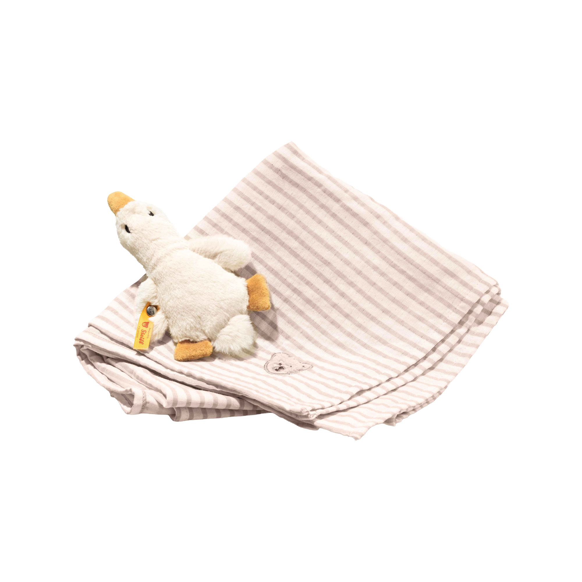 Steiff - – Geschenkset Gilda Gans Mit Greifling, Rassel Und Spucktuch - Image 3