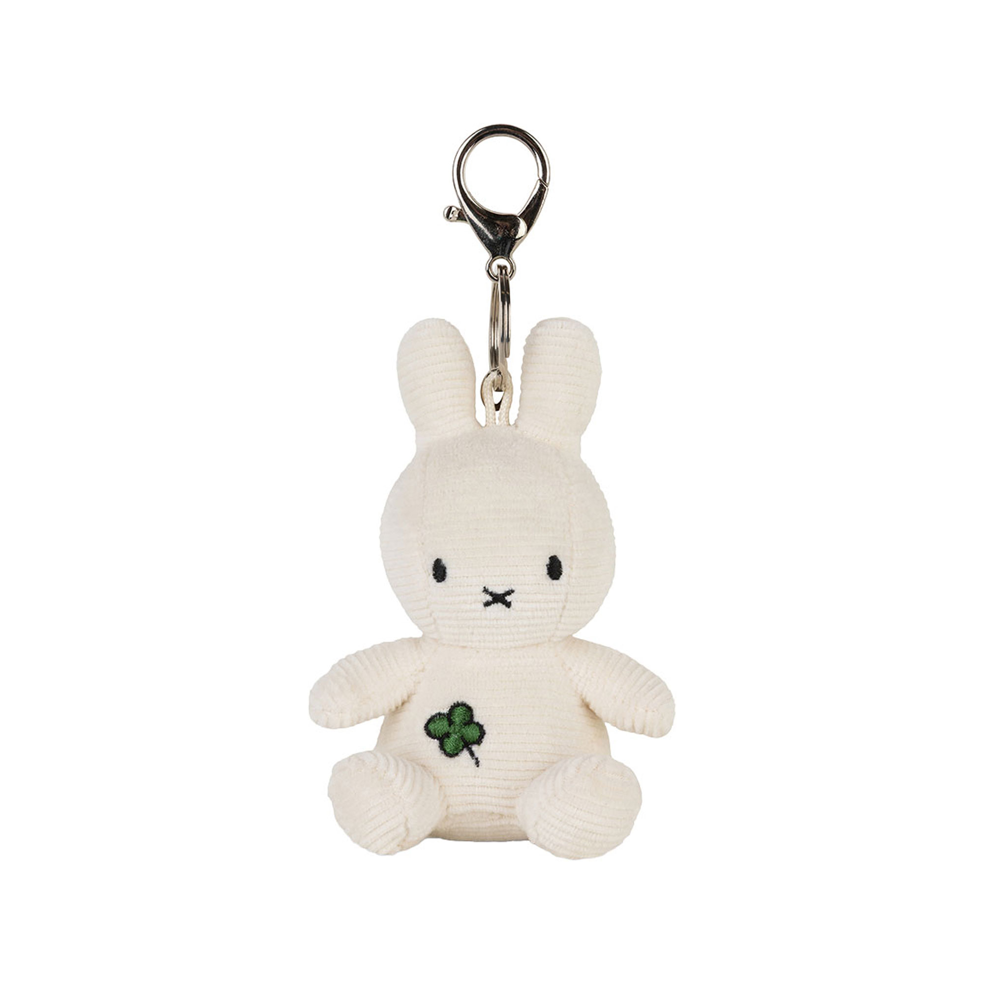 BON TON TOYS Miffy Four Leaf Clover Keychain Offwhite 10cm