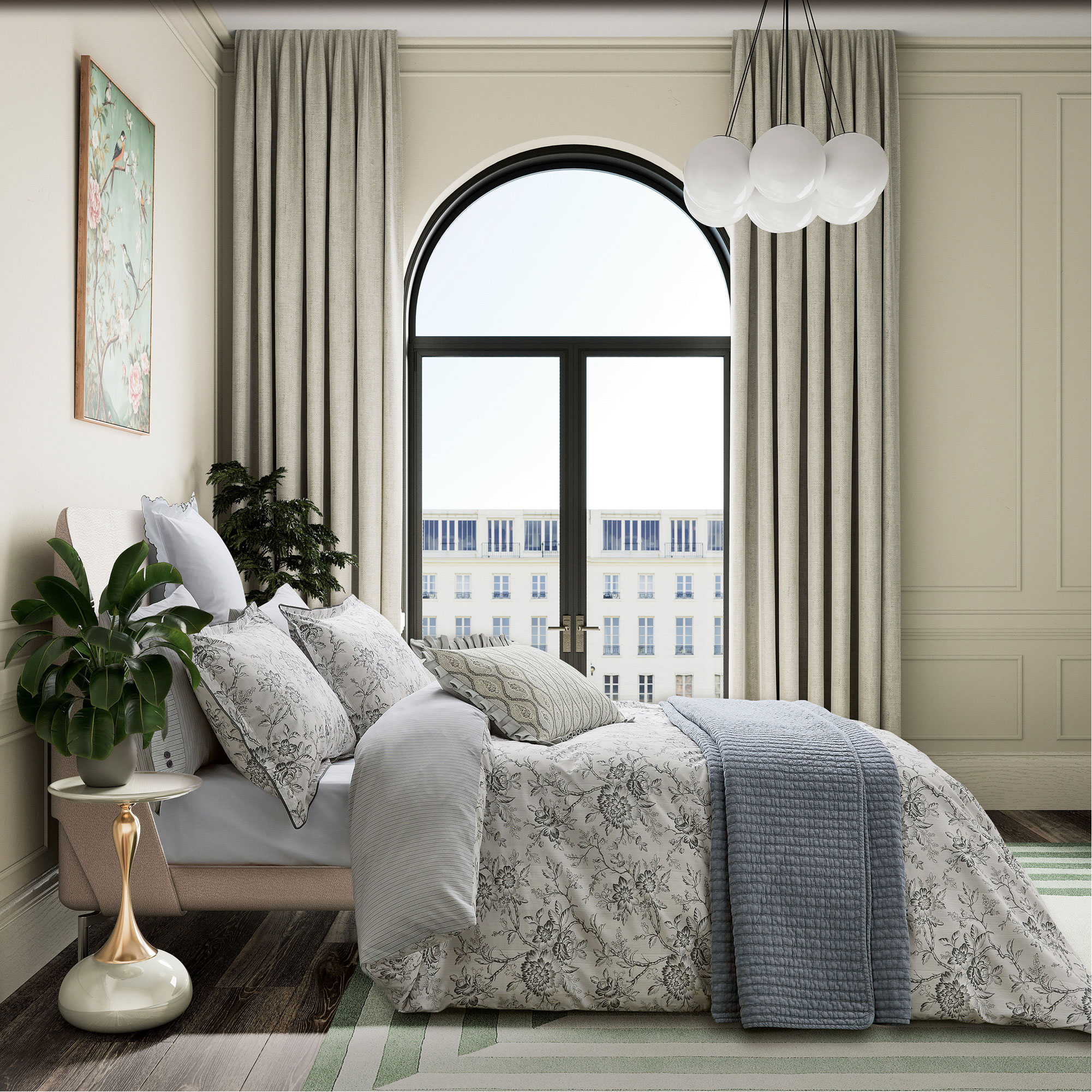 Elena Coordinated Bedding Grey/Green