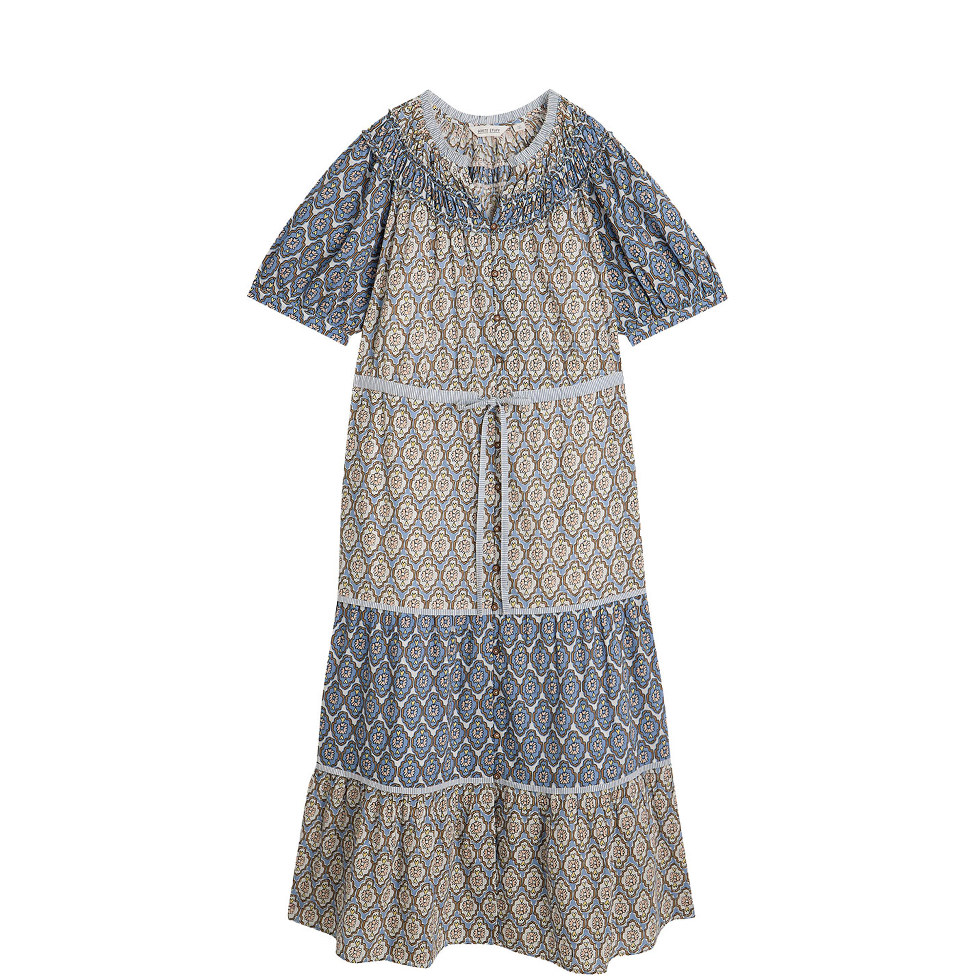 Ariel Floral Tiered Flared Dress