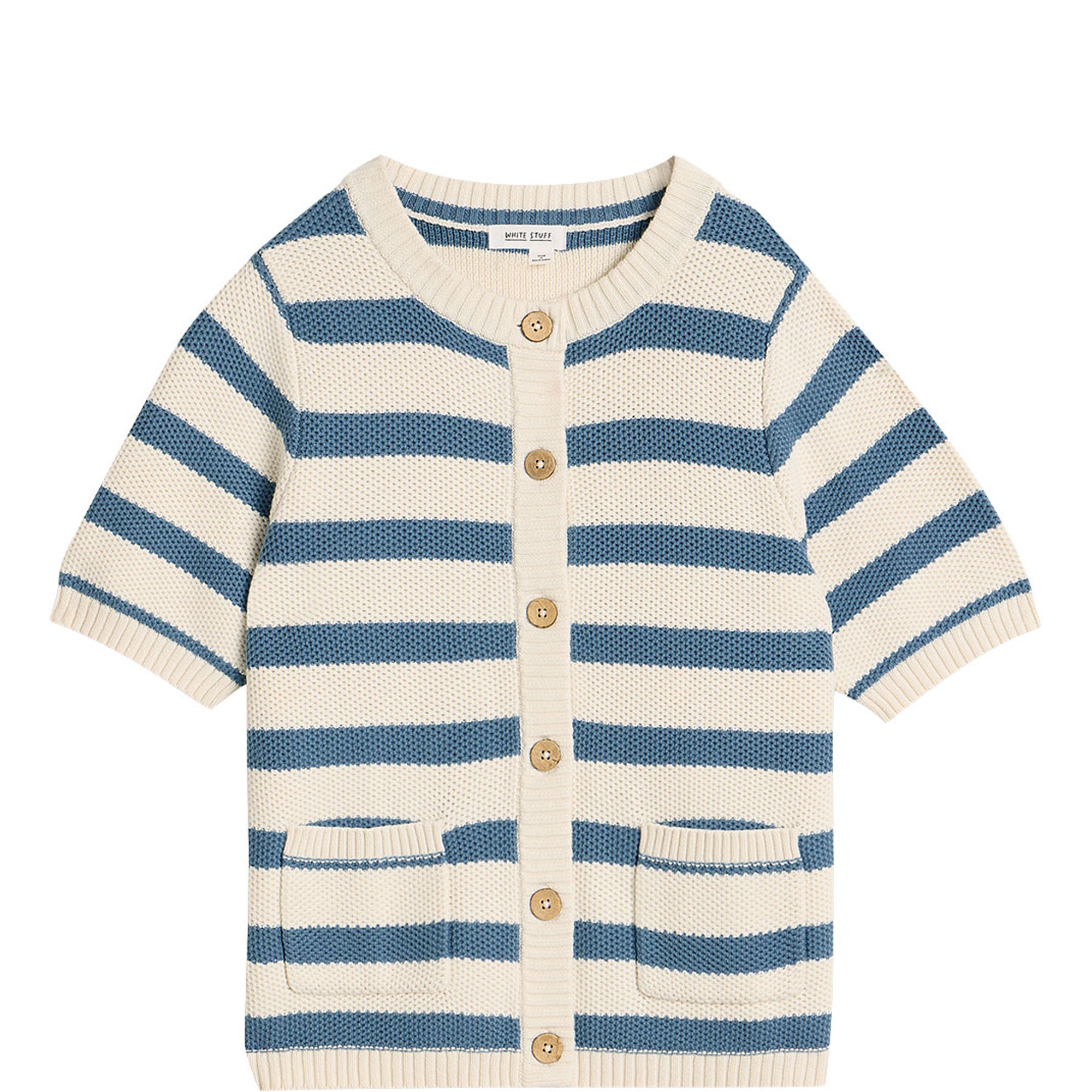 Isabella Striped Patch Pocket Cardigan